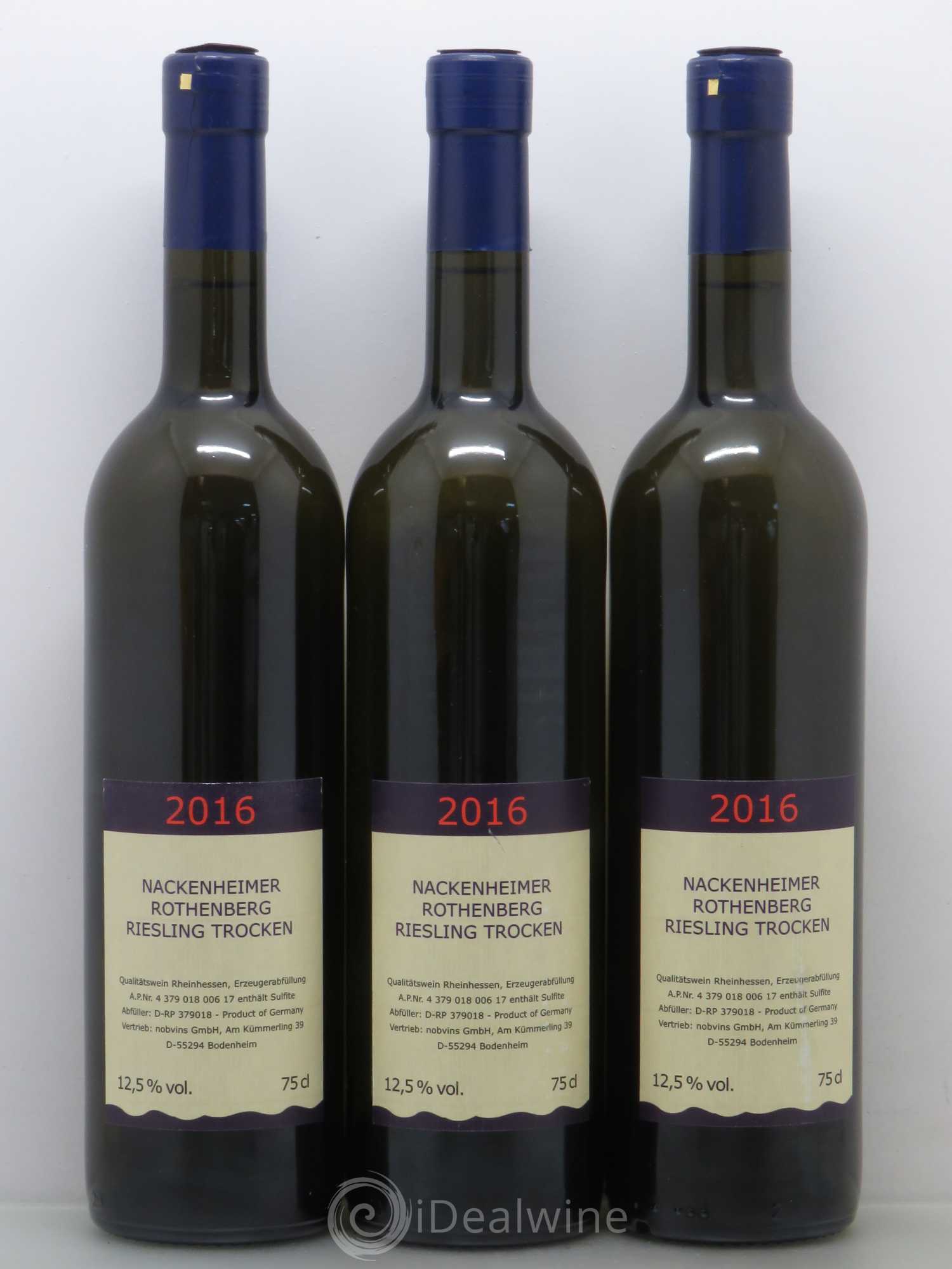 Riesling Nackenheimer Rothenberg Trocken Rheinhessen 2016 - Posten von 6 Flaschen - 2