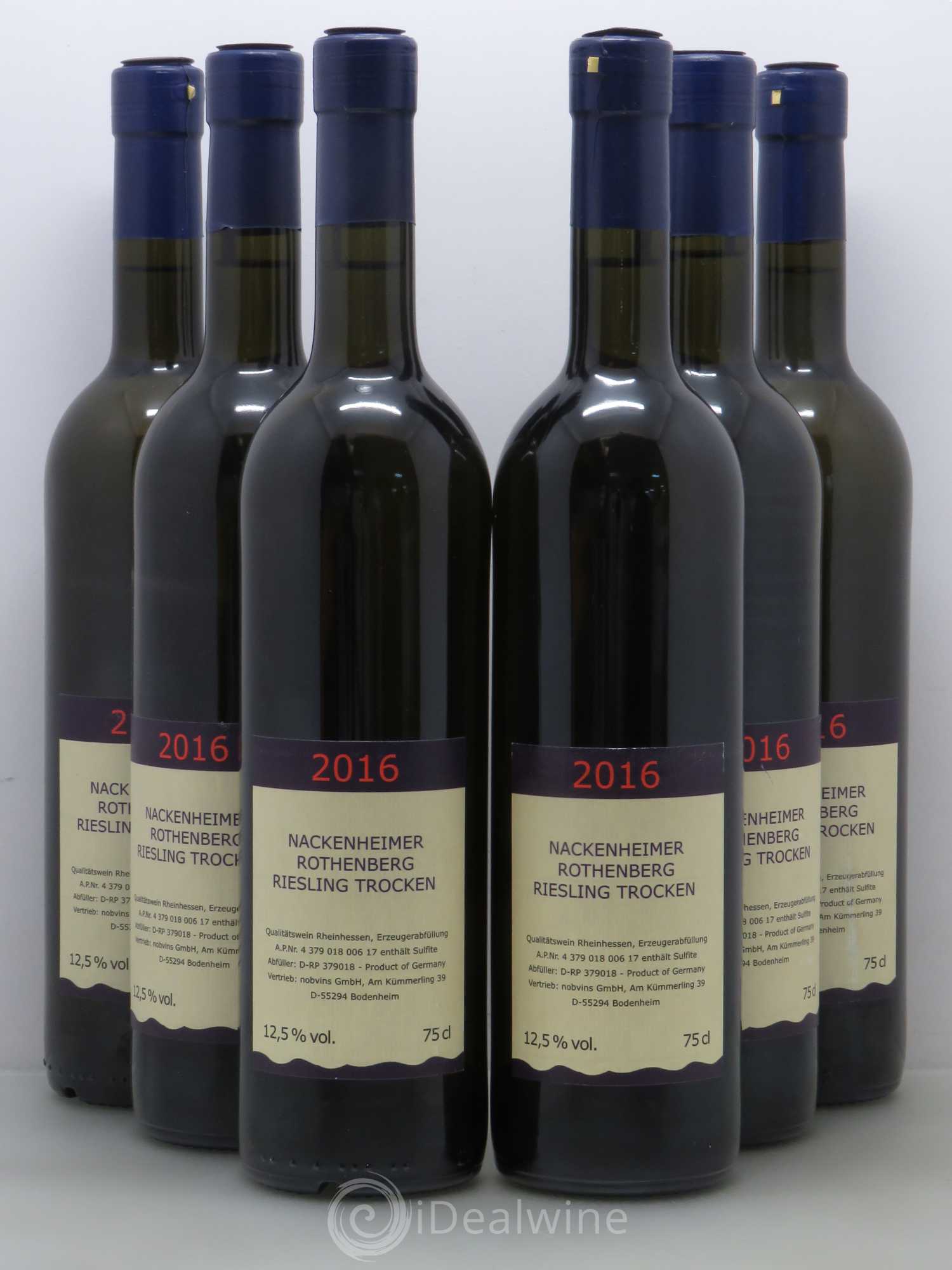 Riesling Nackenheimer Rothenberg Trocken Rheinhessen 2016 - Posten von 6 Flaschen - 0