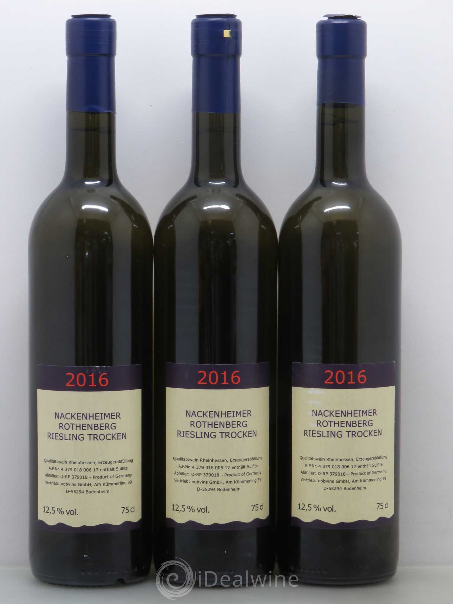 Riesling Nackenheimer Rothenberg Trocken Rheinhessen 2016 - Posten von 3 Flaschen - 0