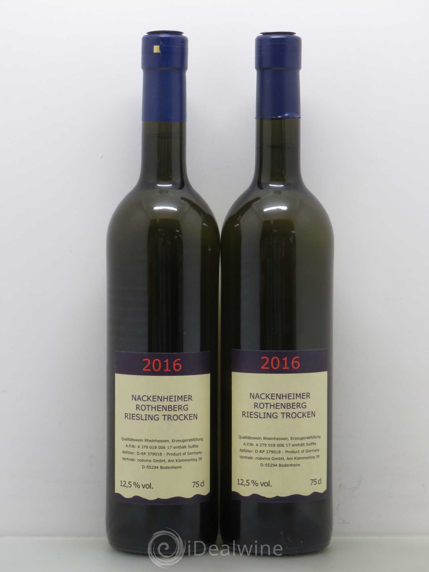Riesling Nackenheimer Rothenberg Trocken Rheinhessen 2016 - Posten von 2 Flaschen - 0