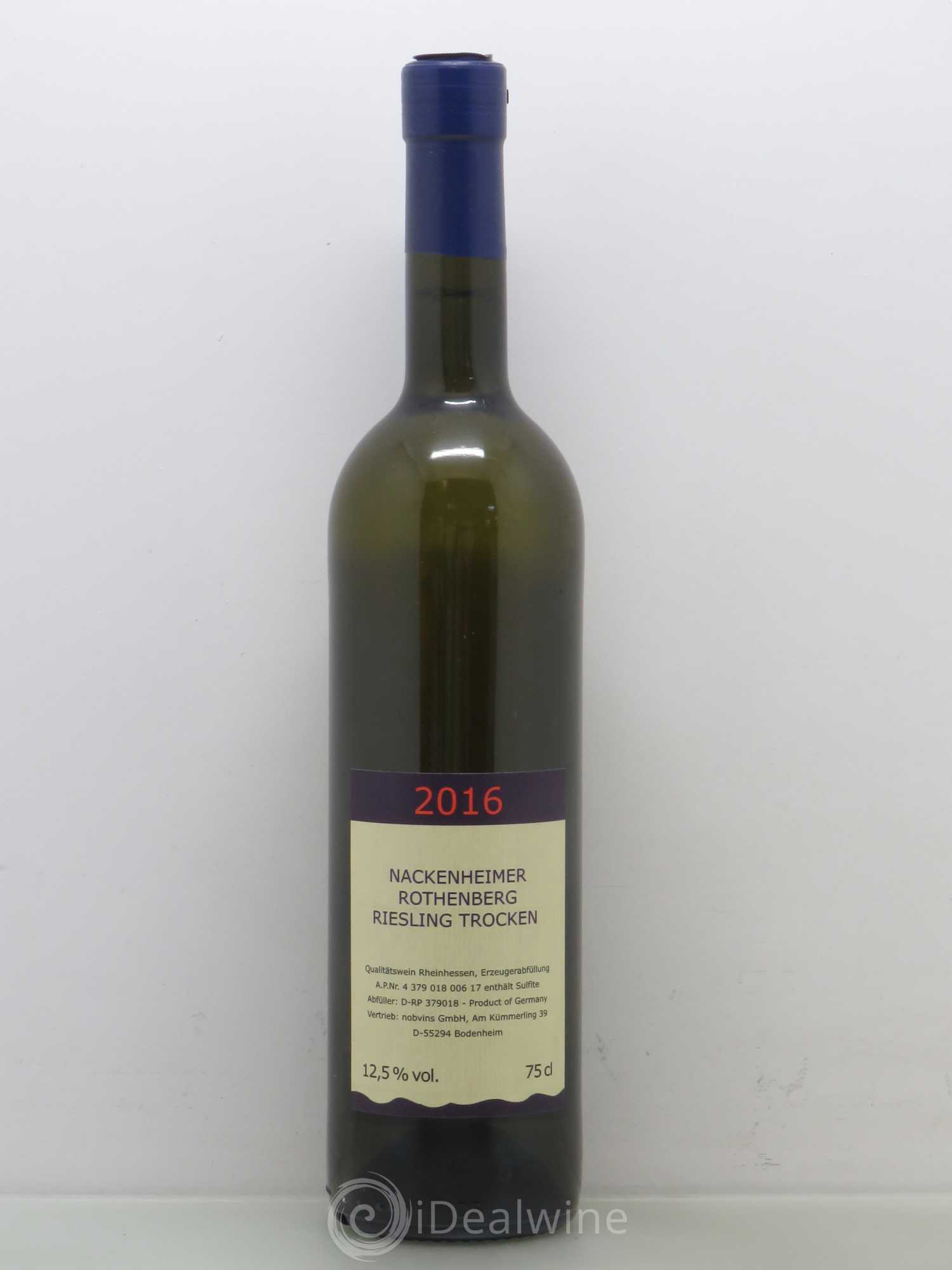 Riesling Nackenheimer Rothenberg Trocken Rheinhessen 2016 - Lotto di 1 bottiglia - 0