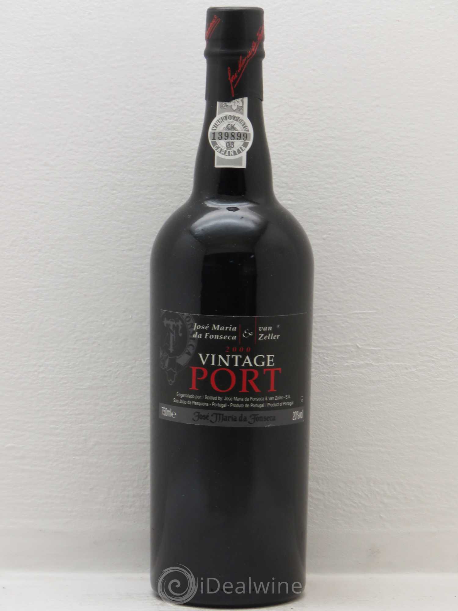 Porto Jose Maria de Fonseca & van Zeller Vintage Port 2000 - Posten von 1 Flasche - 0
