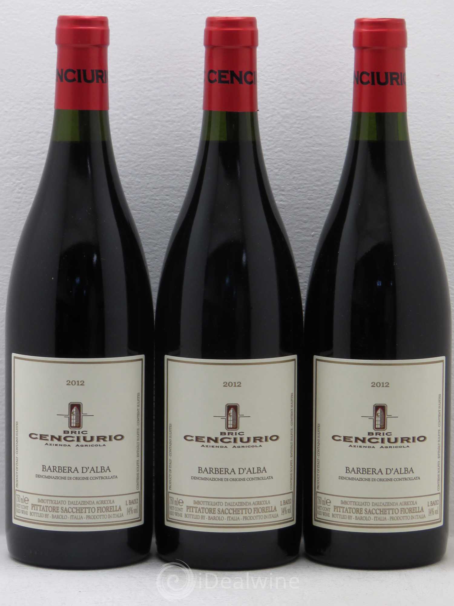 Barbera d'Alba DOC Bric Cenciuro (sans prix de réserve) 2012 - Posten von 12 Flaschen - 3