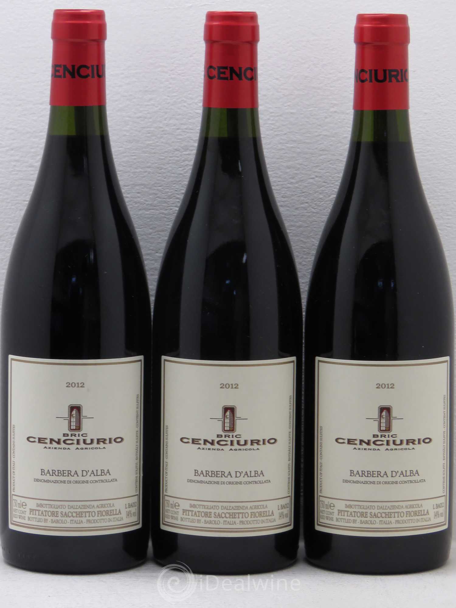 Barbera d'Alba DOC Bric Cenciuro (sans prix de réserve) 2012 - Posten von 12 Flaschen - 4