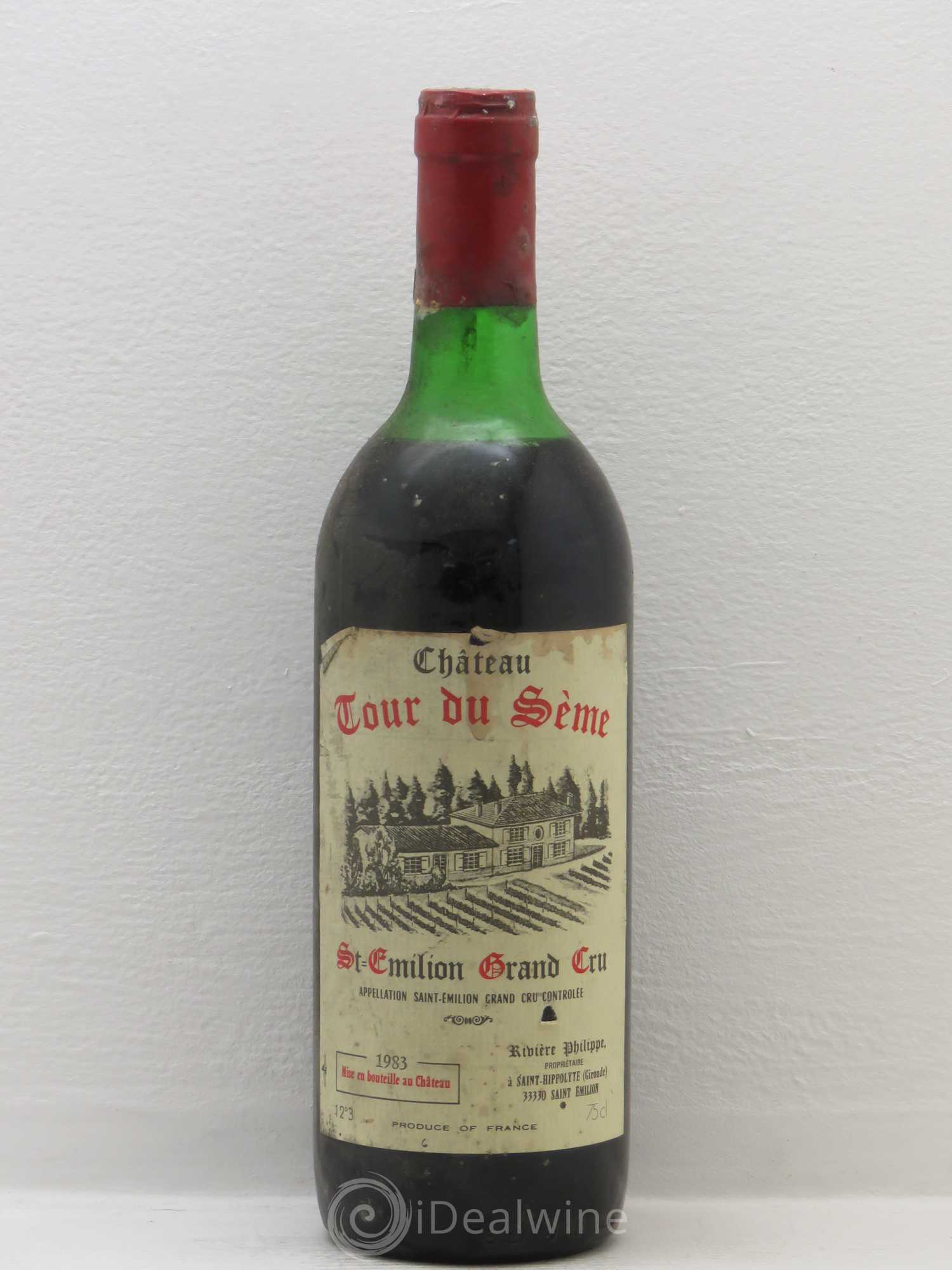Saint-Émilion Château Tour Du Sème Saint Emilion 1983 - Posten von 1 Flasche - 0