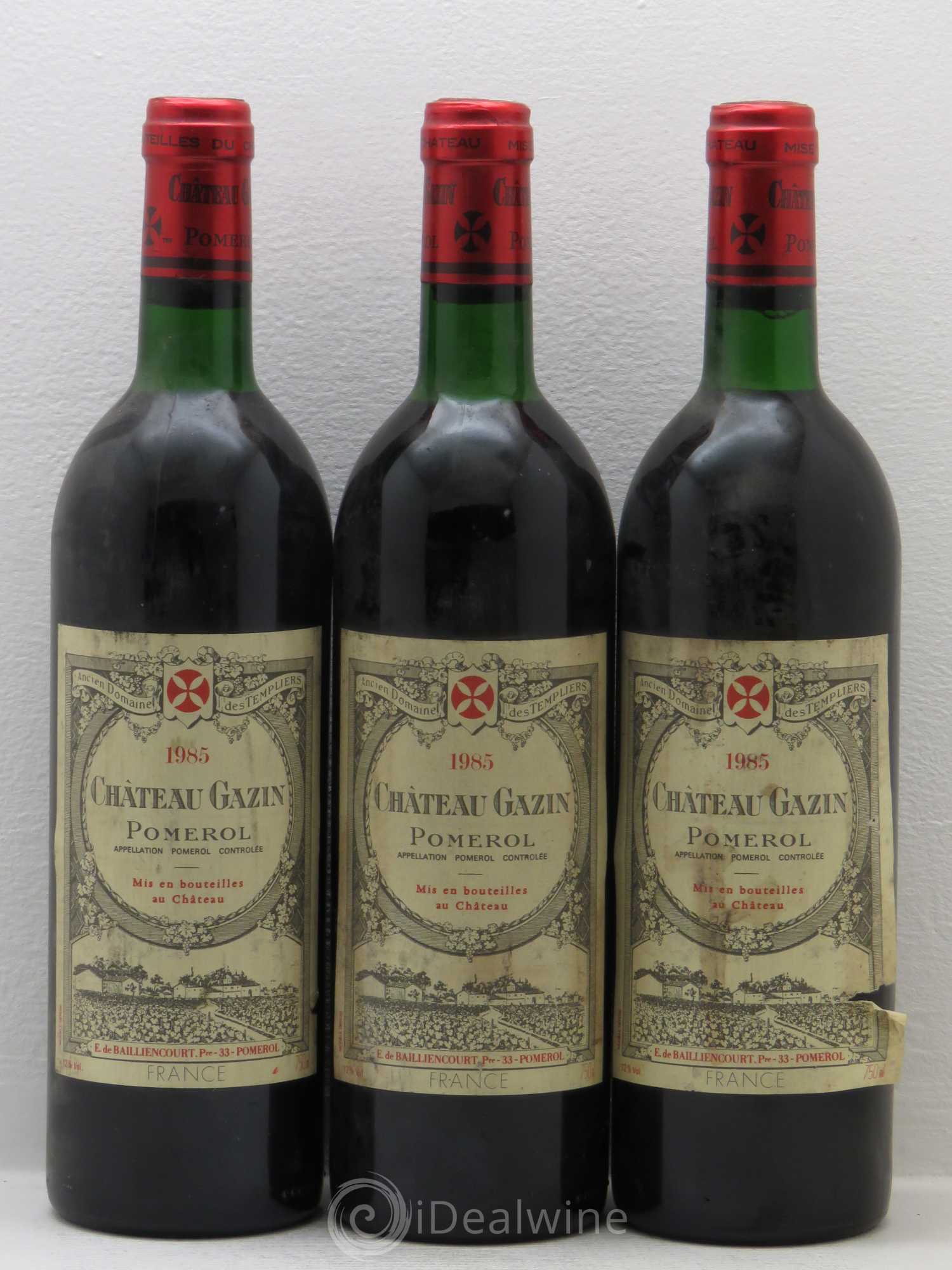 Château Gazin 1985 - Lot de 3 bouteilles - 0