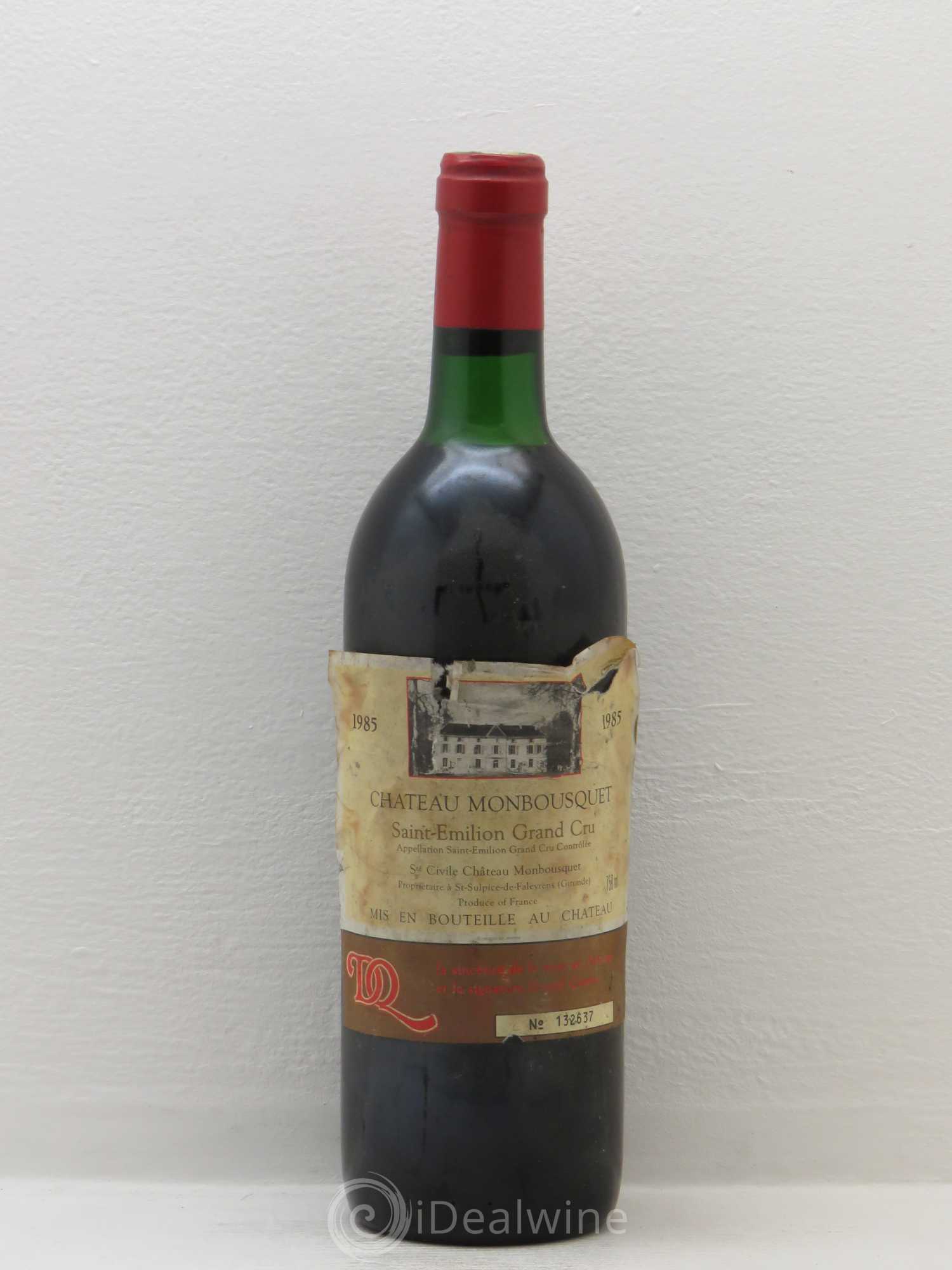 Château Monbousquet Grand Cru Classé 1985 - Lot de 1 bouteille - 0