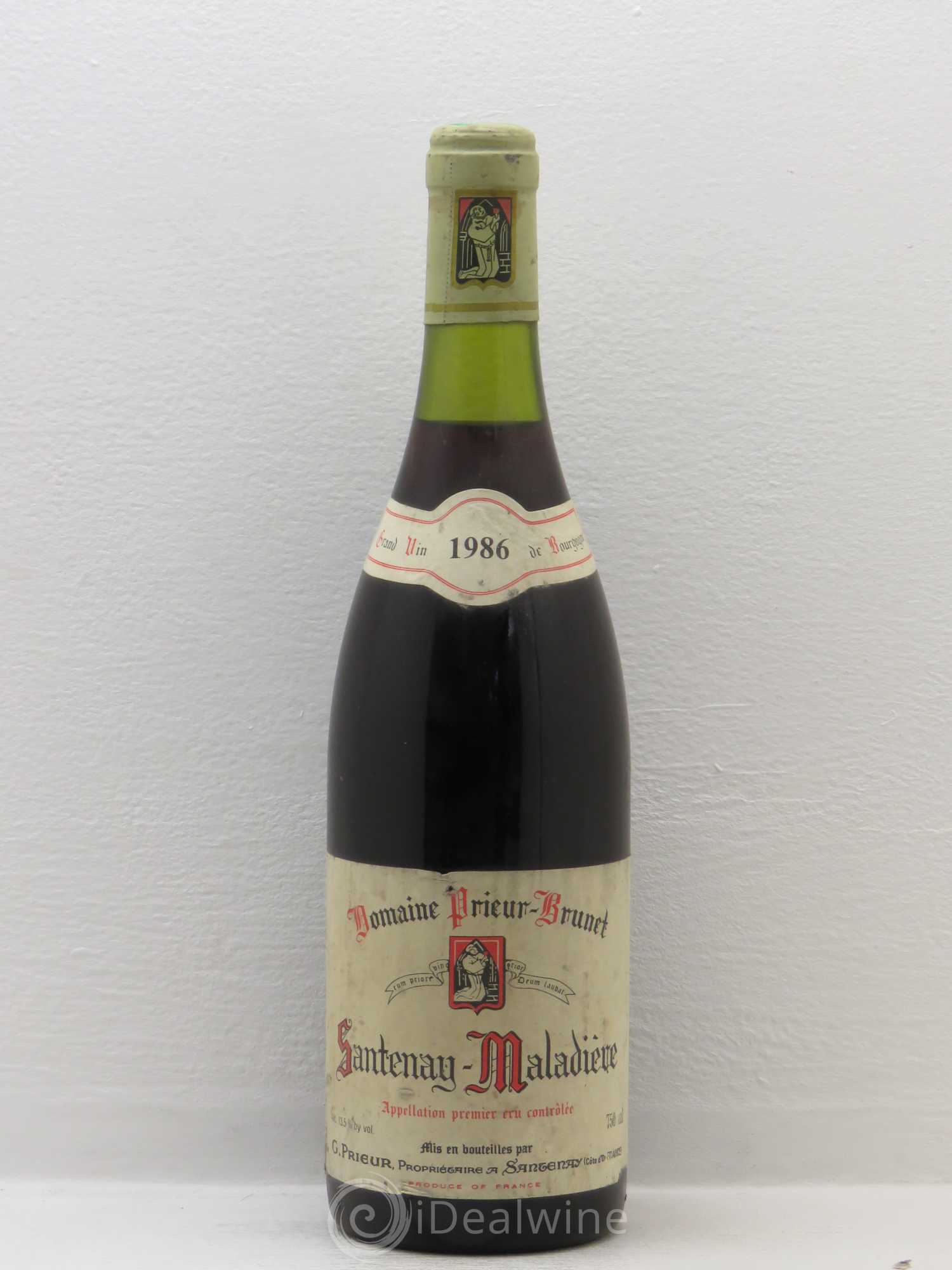 Santenay Premier Cru Maladière - Domaine Prieur-Brunet 1986 - Posten von 1 Flasche - 0