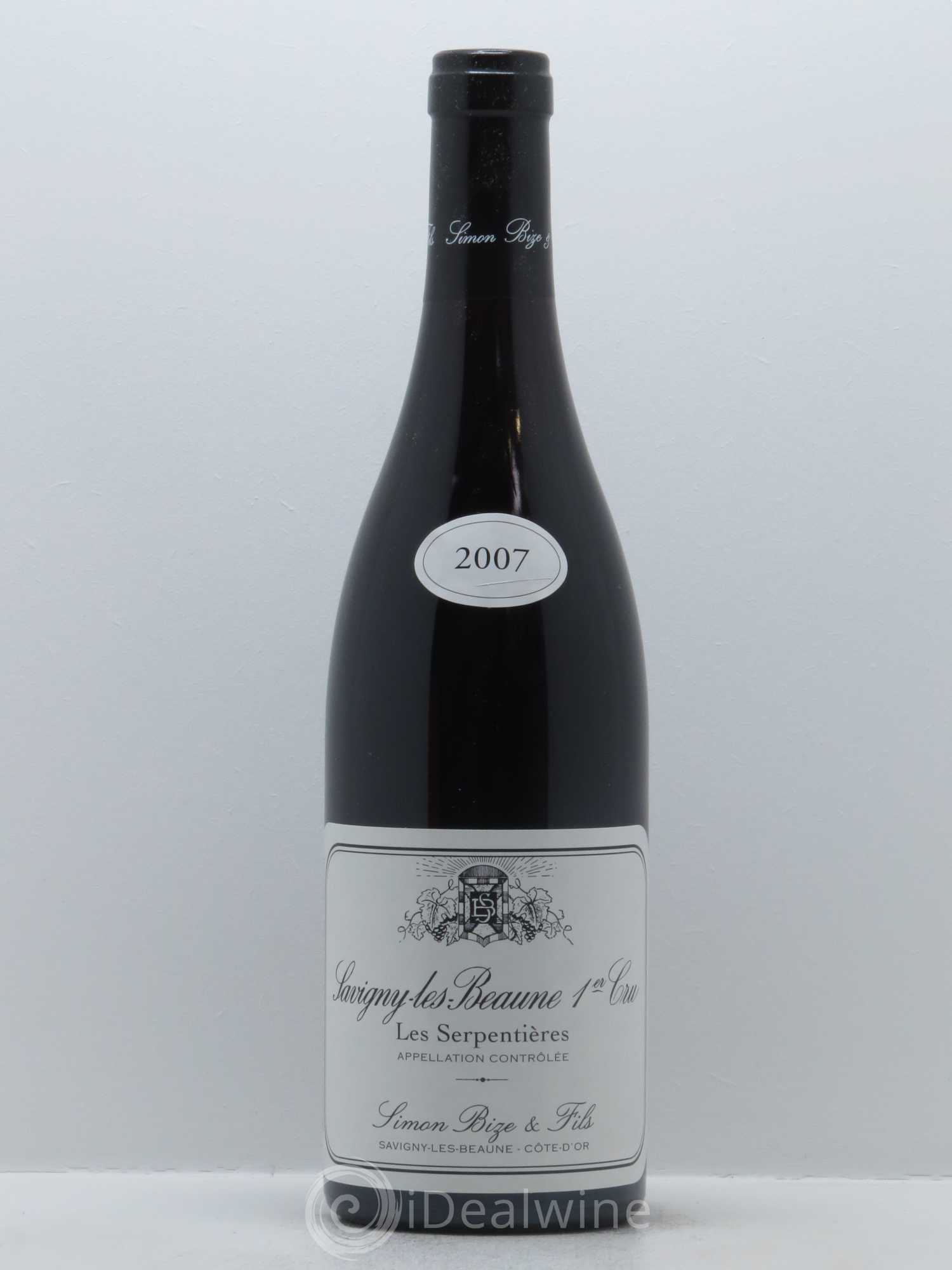 Savigny-lès-Beaune 1er Cru Les Serpentières Simon Bize & Fils 2007 - Lot de 1 bouteille - 0