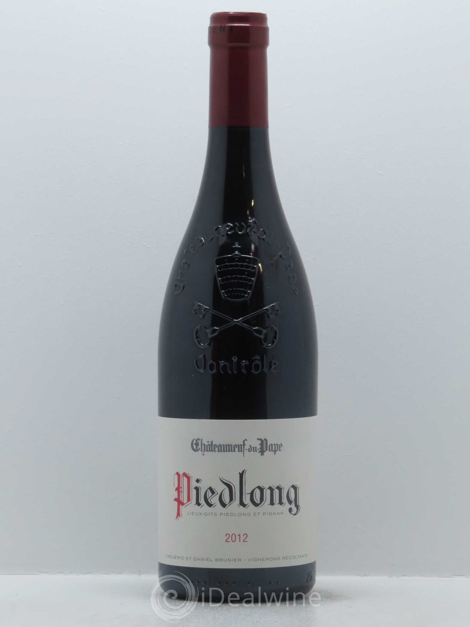 Châteauneuf-du-Pape Vieux Télégraphe (Domaine du) Piedlong Vignobles Brunier 2012 - Lot de 1 bouteille - 0