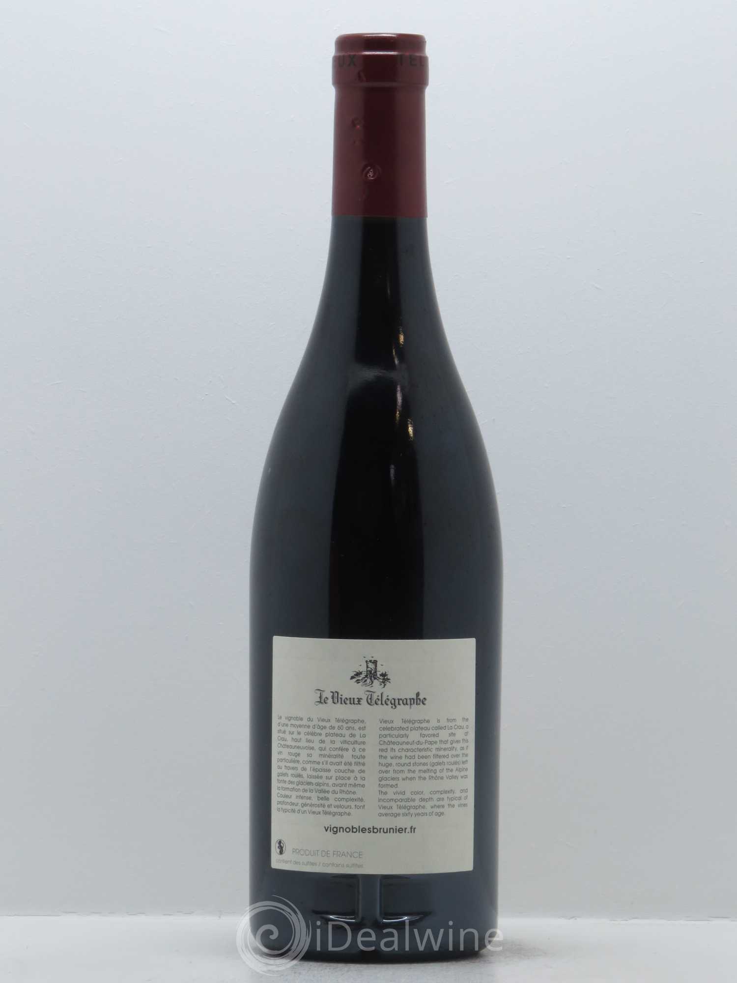 Châteauneuf-du-Pape Vieux Télégraphe (Domaine du) Vignobles Brunier 2012 - Lot de 1 bouteille - 1