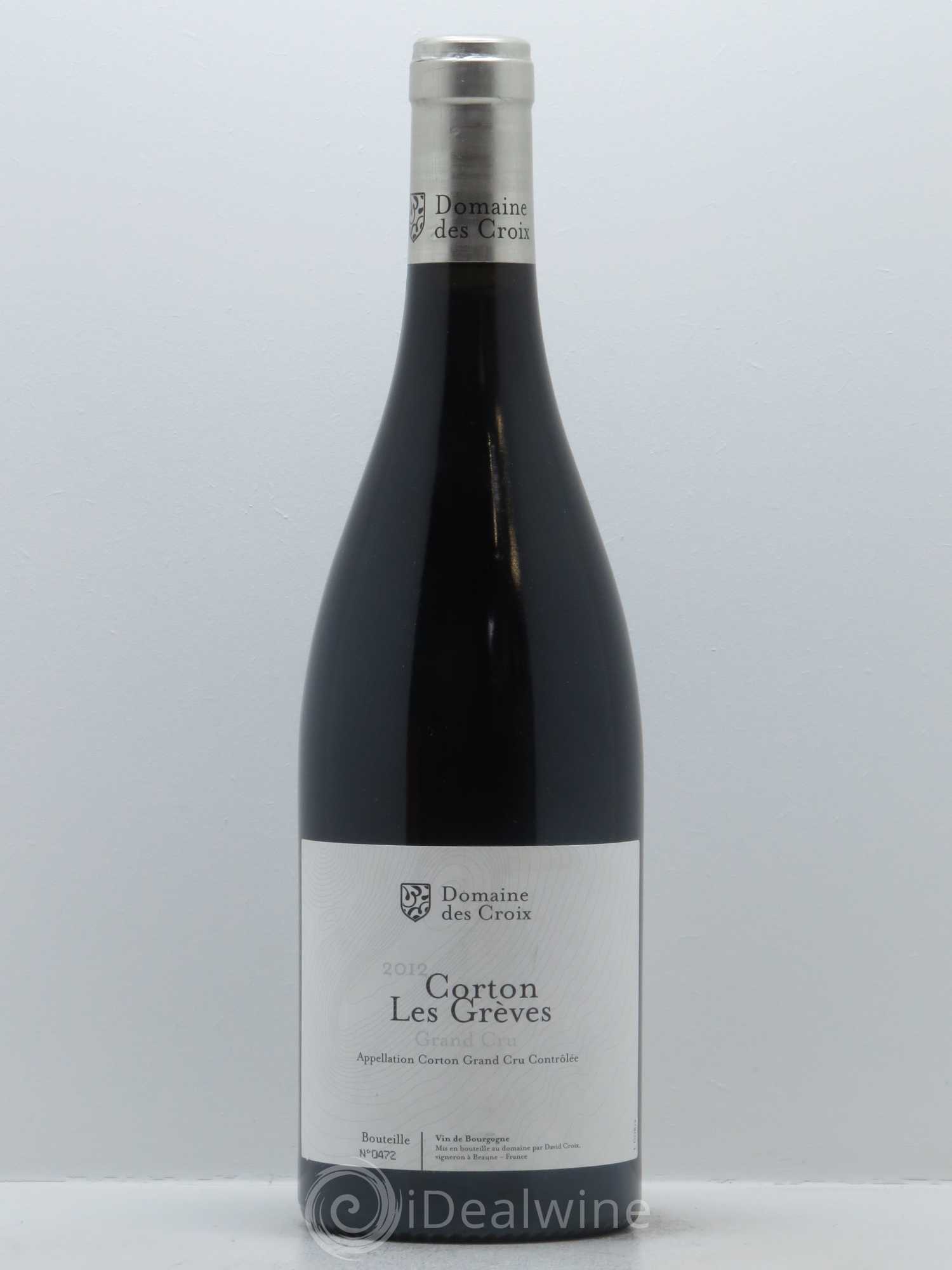 Corton Grand Cru Les Grèves Croix (Domaine des) 2012 - Lot de 1 bouteille - 0