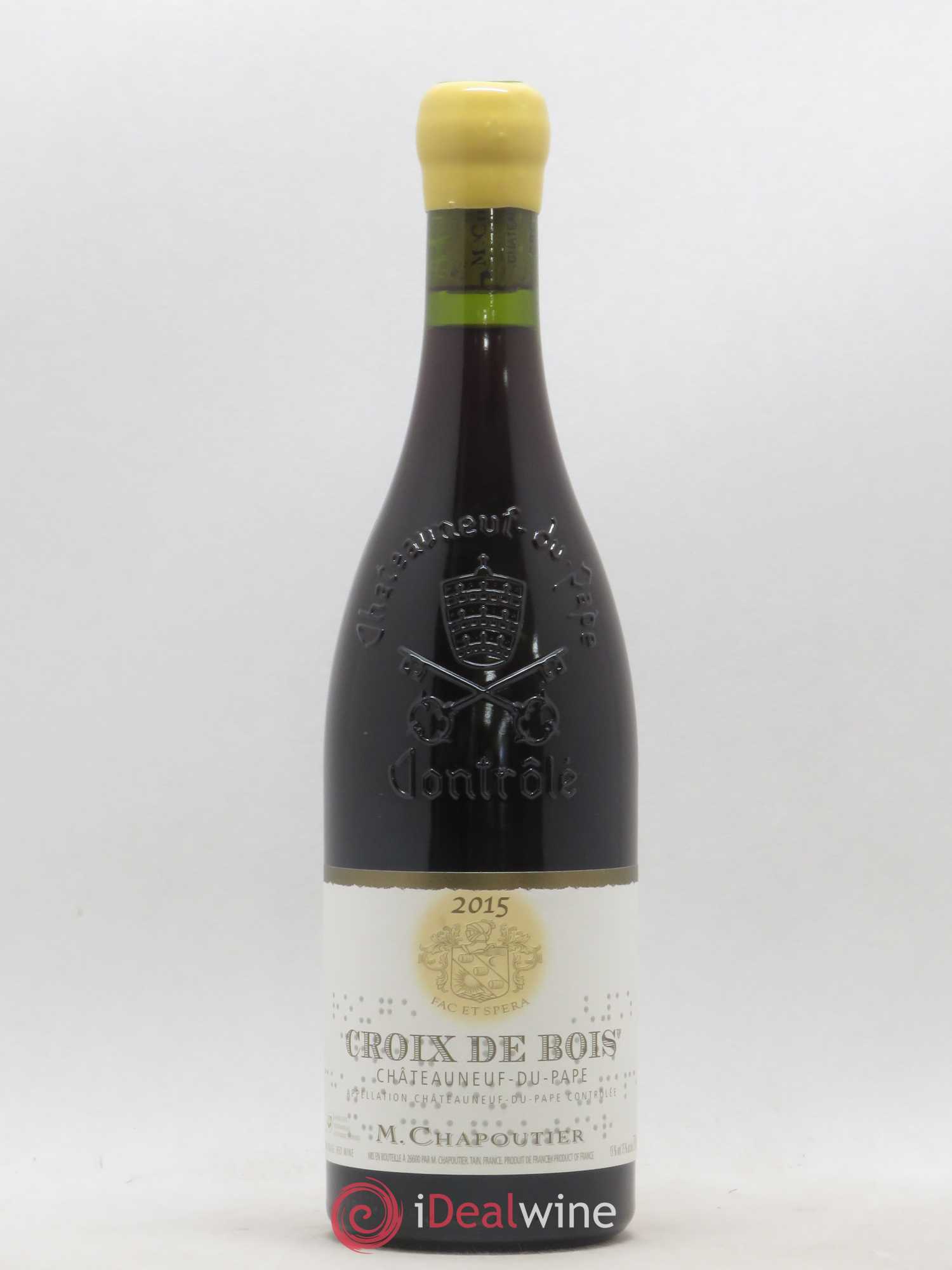 Châteauneuf-du-Pape Croix de Bois Chapoutier 2015 - Lot de 1 bouteille - 0