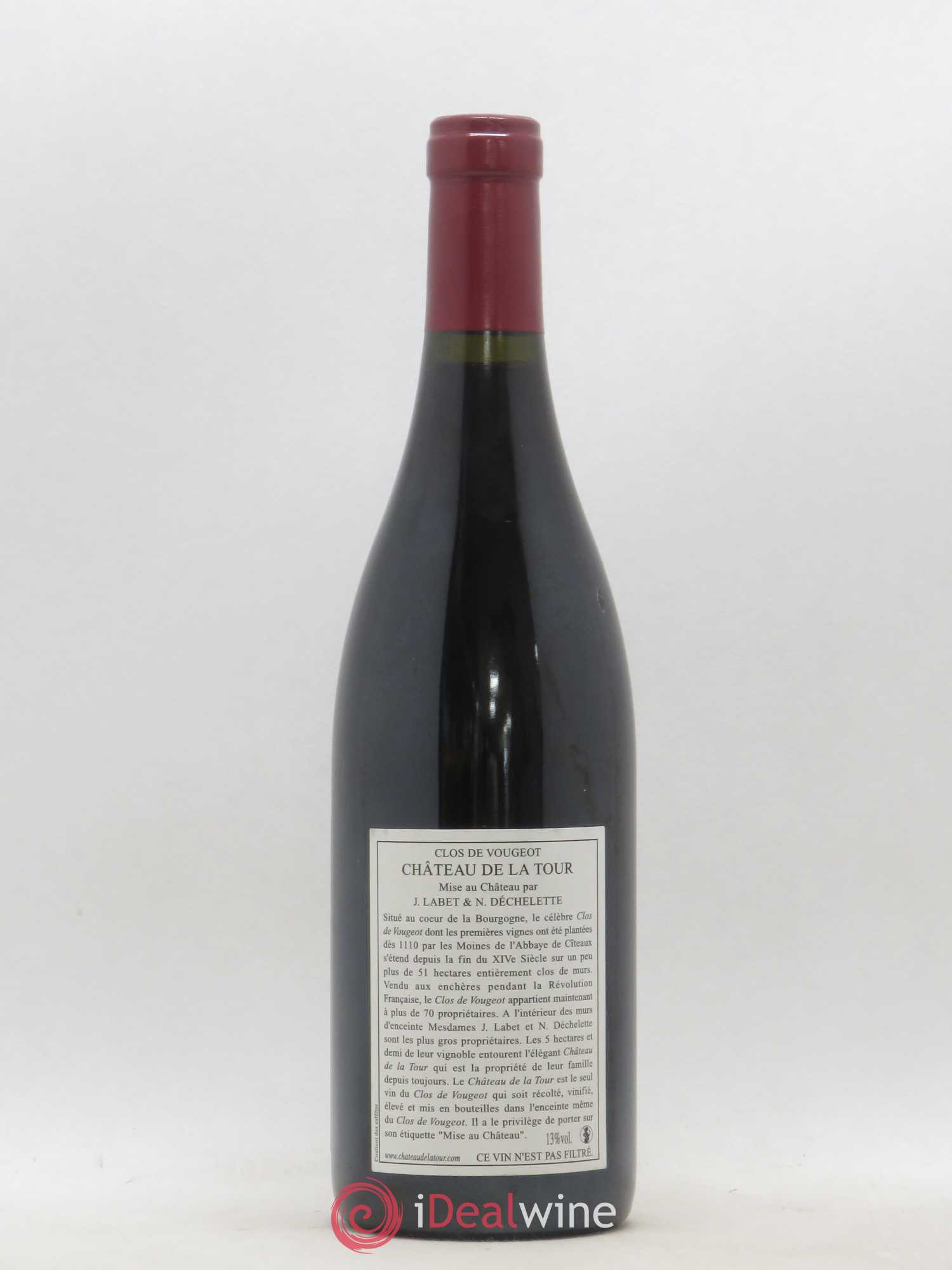 Clos de Vougeot Grand Cru Château de La Tour 2010 - Lot de 1 bouteille - 1