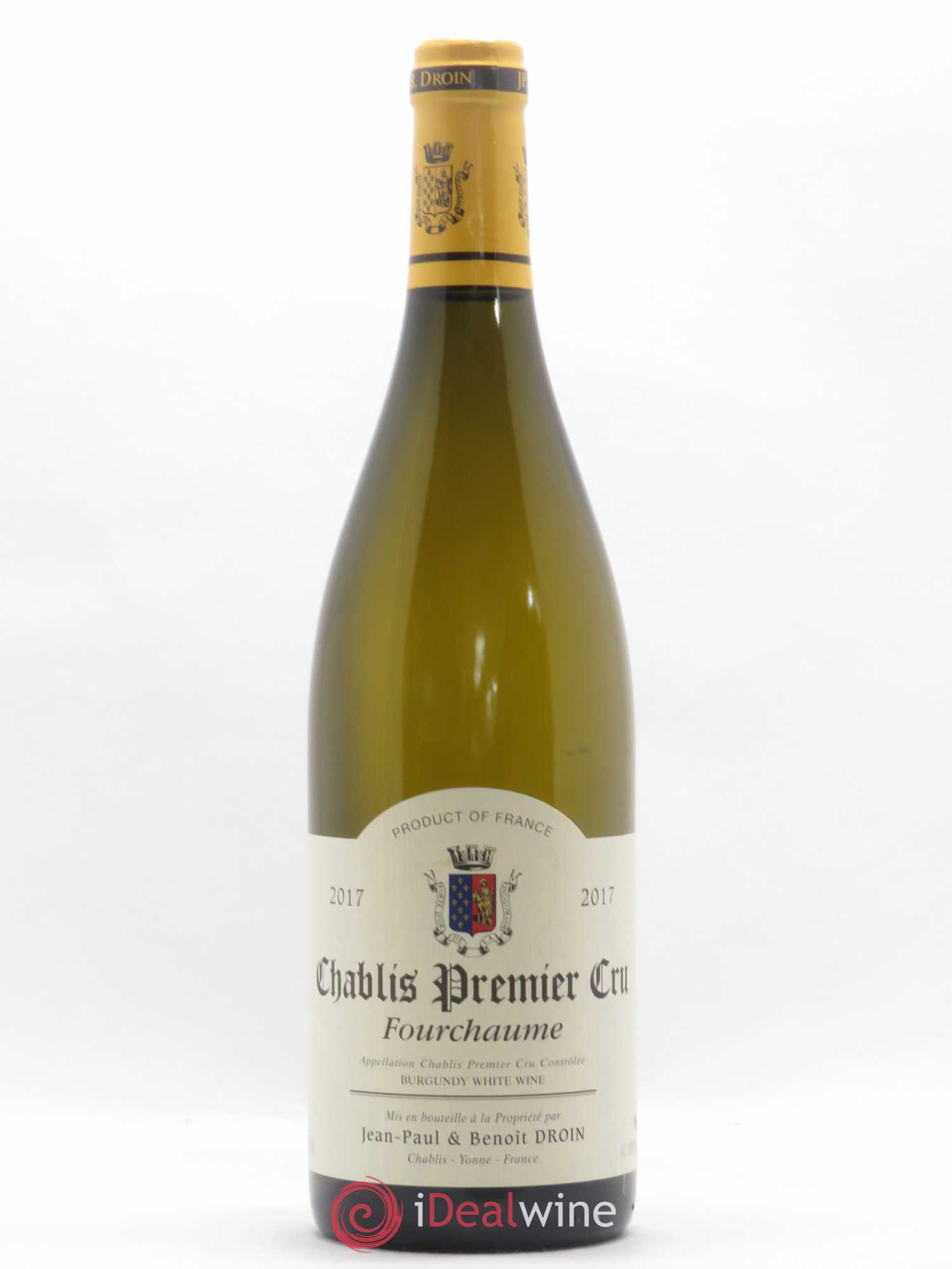 Chablis 1er Cru Fourchaume Jean-Paul & Benoît Droin (Domaine) 2017 - Lot de 1 bouteille - 0