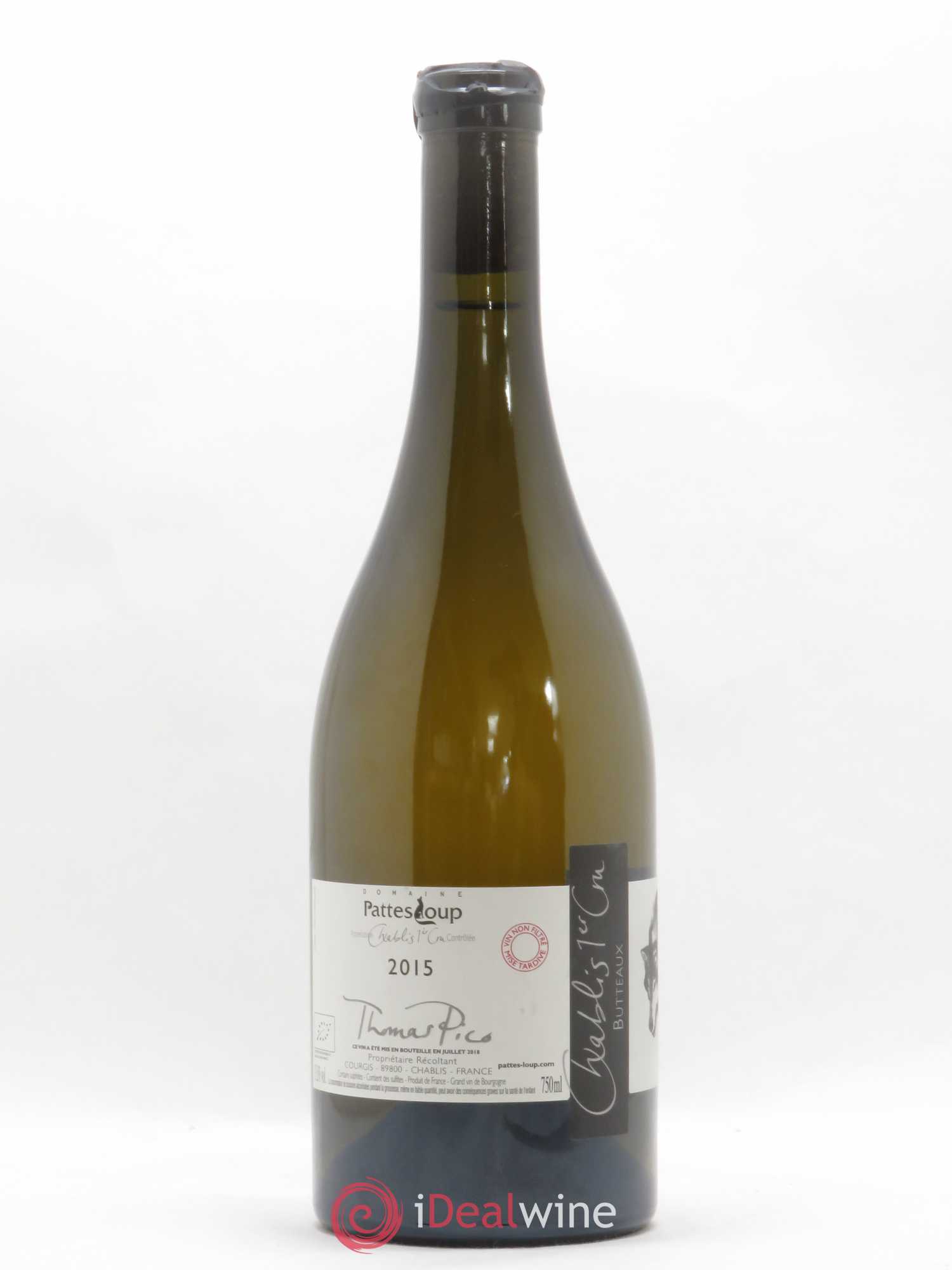 Chablis 1er Cru Butteaux Pattes Loup (Domaine) 2015 - Lot de 1 bouteille - 0