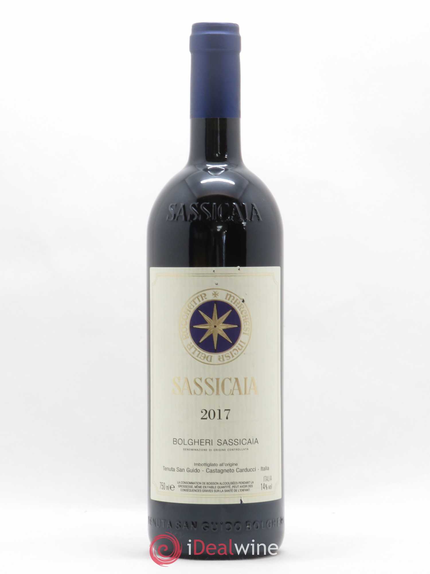 Bolgheri DOC Sassicaia Tenuta San Guido 2017 - Lot de 1 bouteille - 0