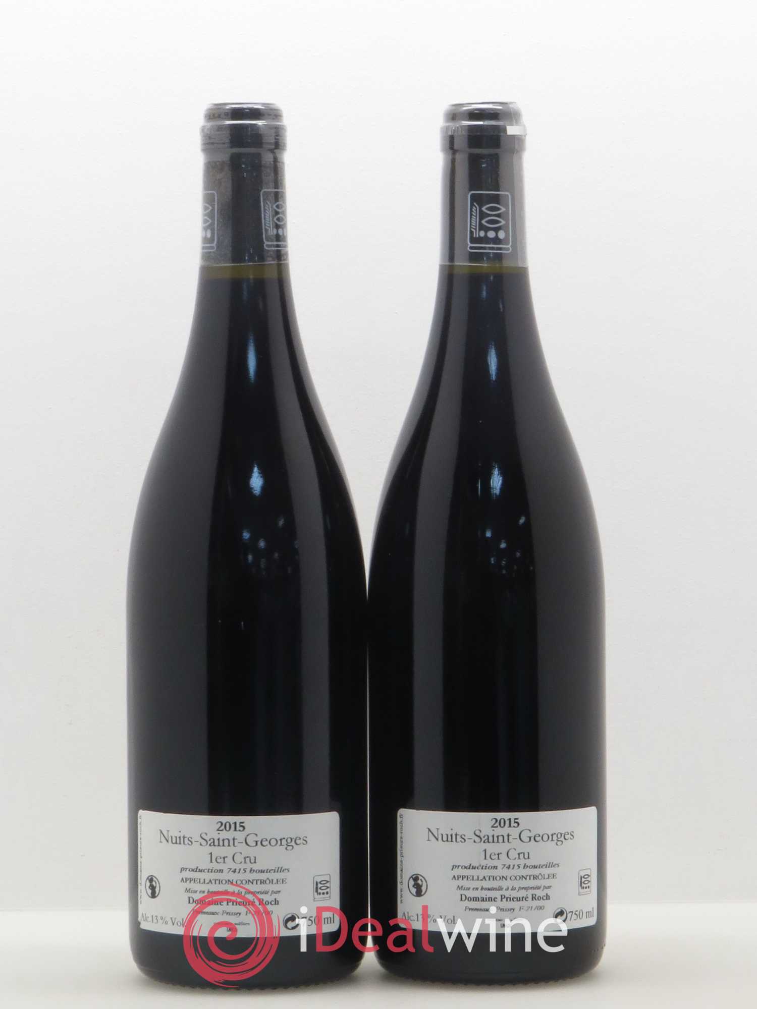 Nuits-Saint-Georges 1er Cru Prieuré Roch 2015 - Posten von 2 Flaschen - 1