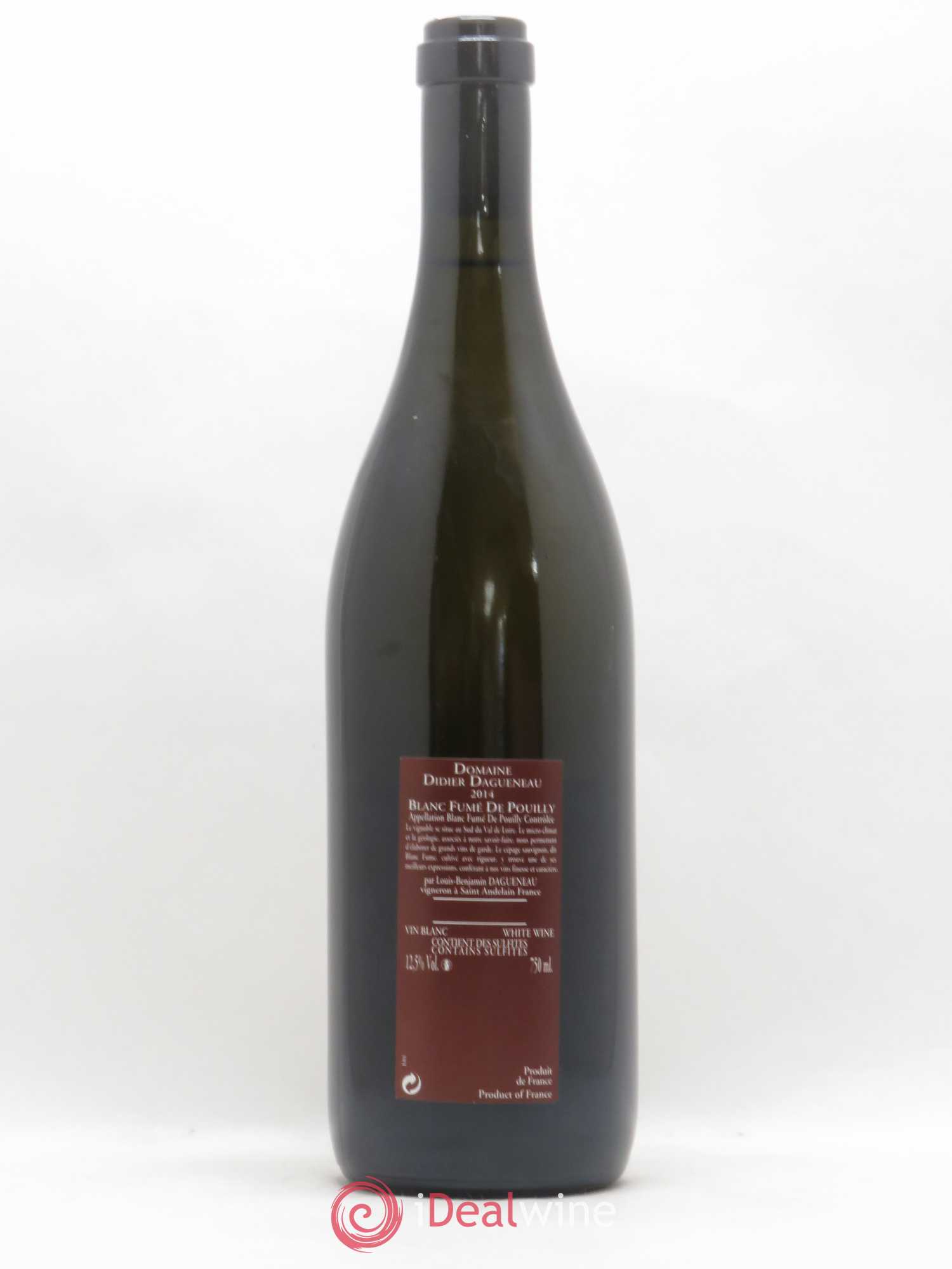 Vin de France (anciennement Pouilly-Fumé) Pur Sang Dagueneau (Domaine Didier - Louis-Benjamin) 2014 - Lot de 1 bouteille - 1
