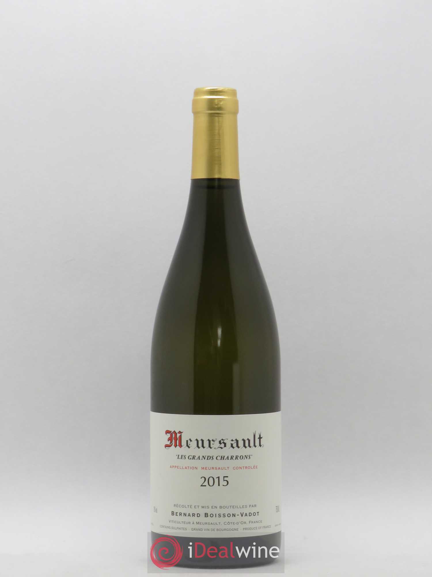 Meursault Les Grands Charrons Boisson-Vadot (Domaine) 2015 - Lot de 1 bouteille - 0