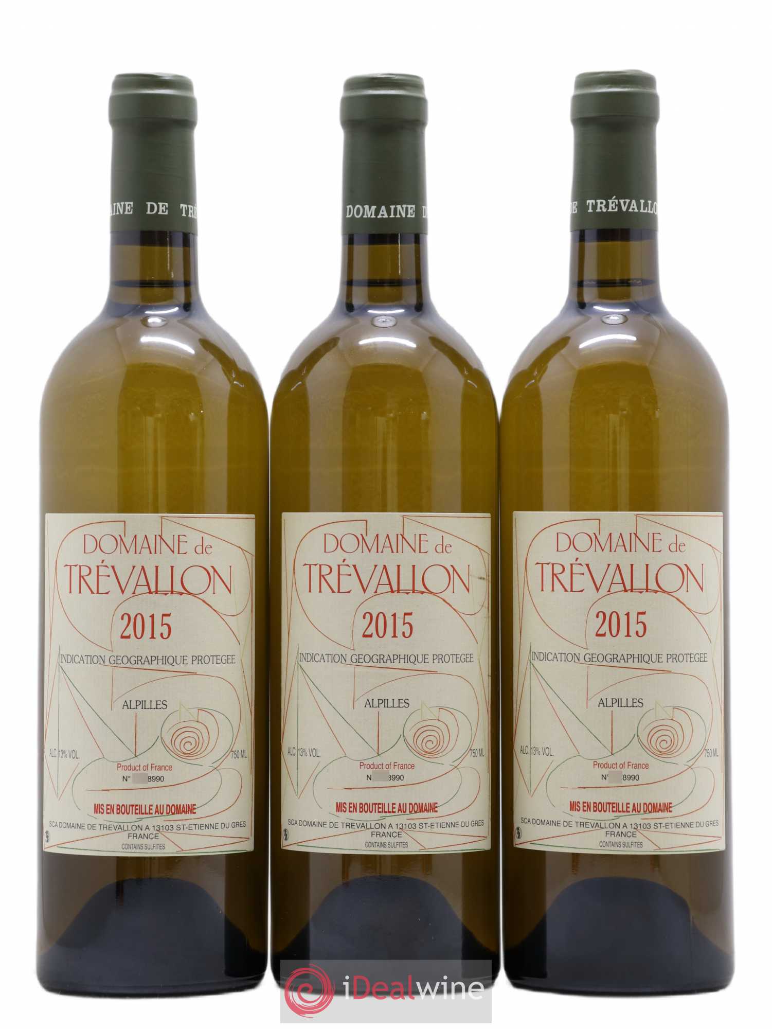 Alpilles Trévallon (Domaine de) Eloi Dürrbach 2015 - Lot de 3 bouteilles - 0