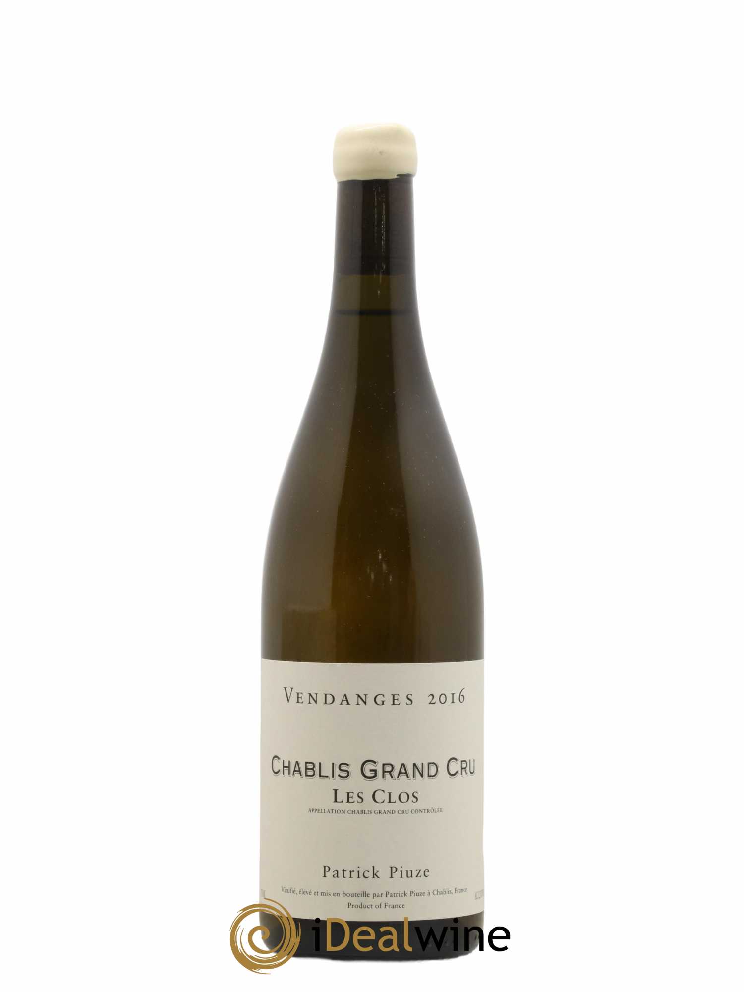 Chablis Grand Cru Les Clos Patrick Piuze (Domaine) 2016 - Lot de 1 bouteille - 0
