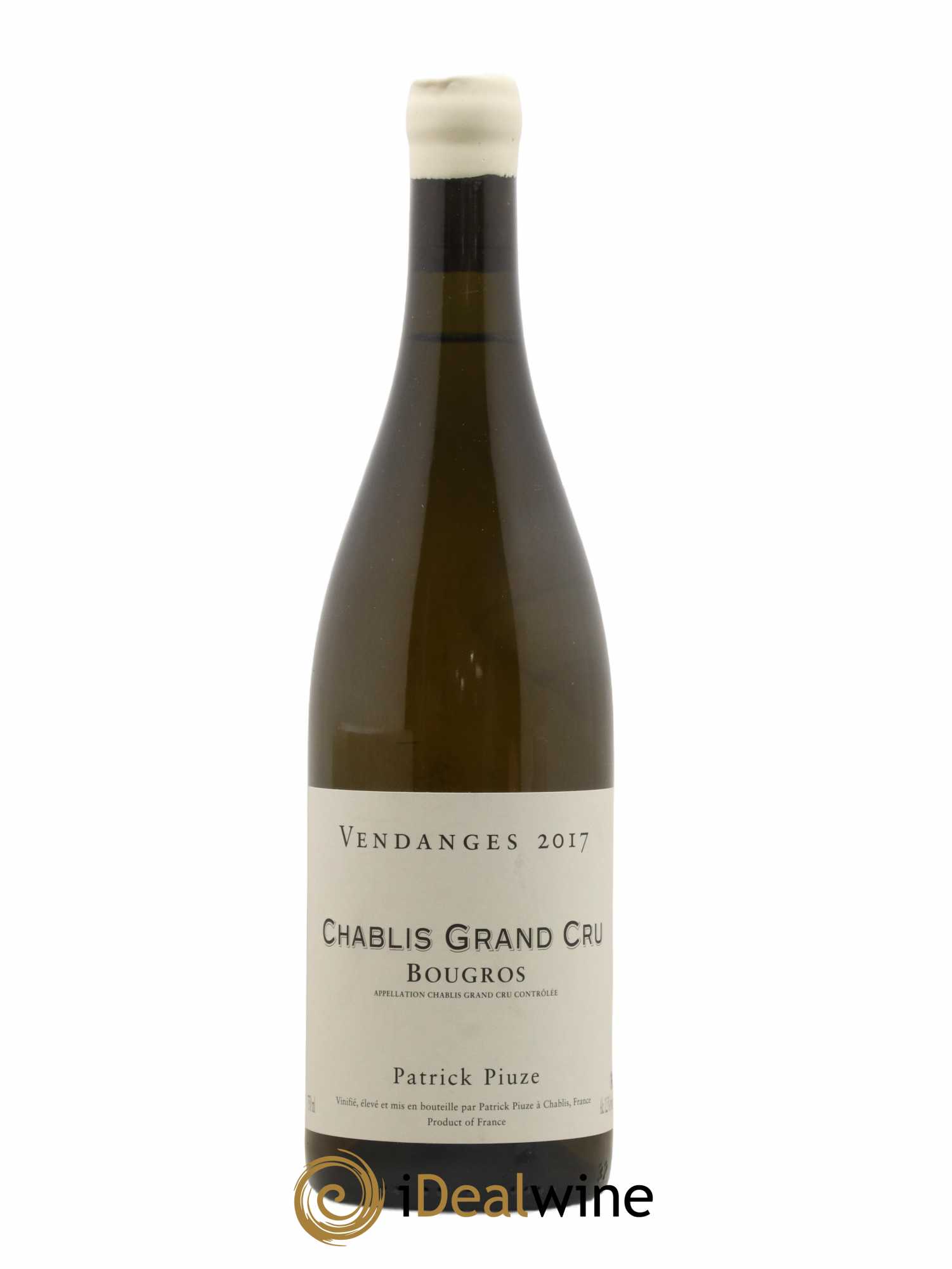 Chablis Grand Cru Bougros Patrick Piuze (Domaine) 2017 - Lot de 1 bouteille - 0