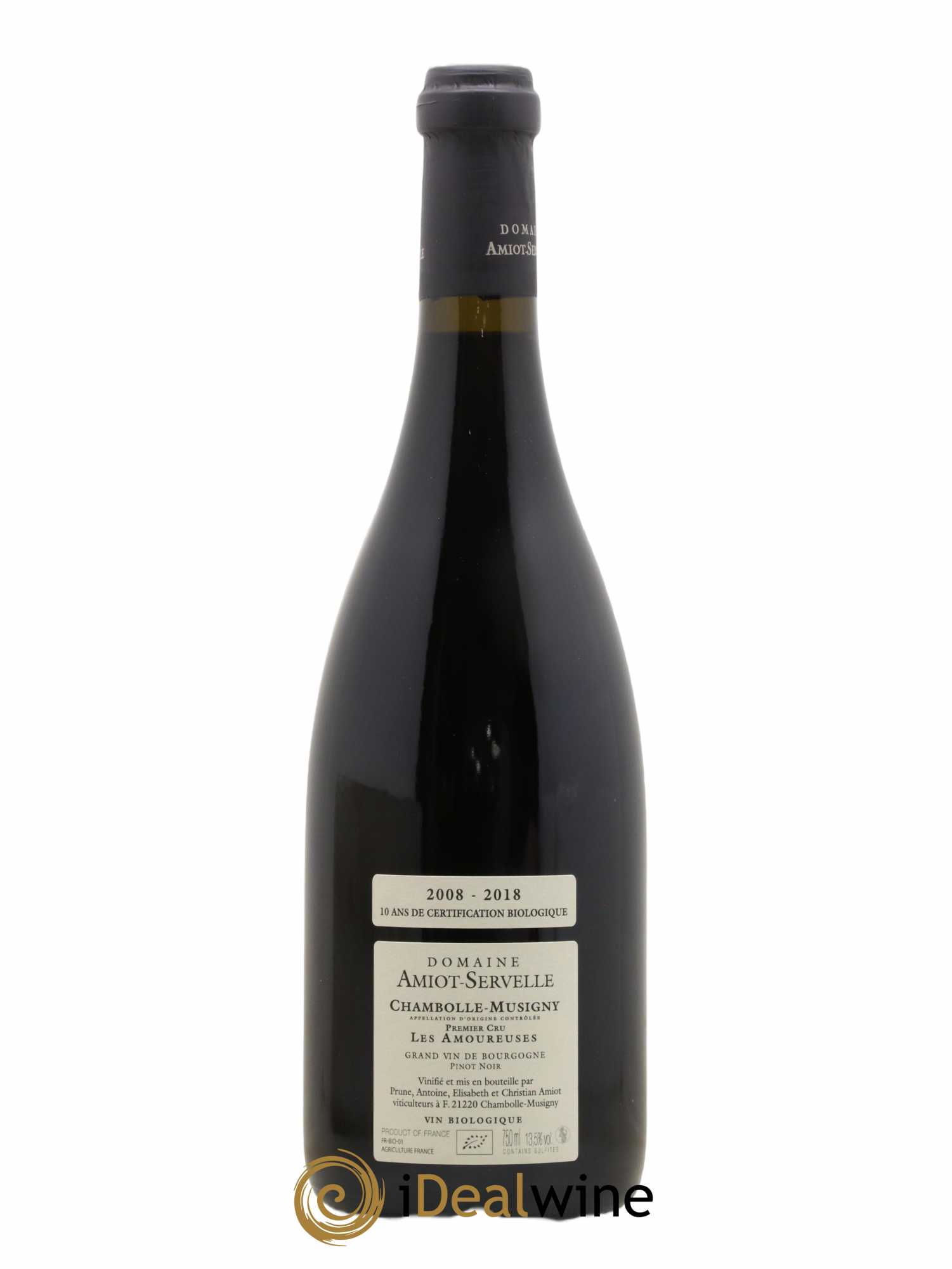 Chambolle-Musigny 1er Cru Les Amoureuses Amiot-Servelle 2018 - Lot de 1 bouteille - 1