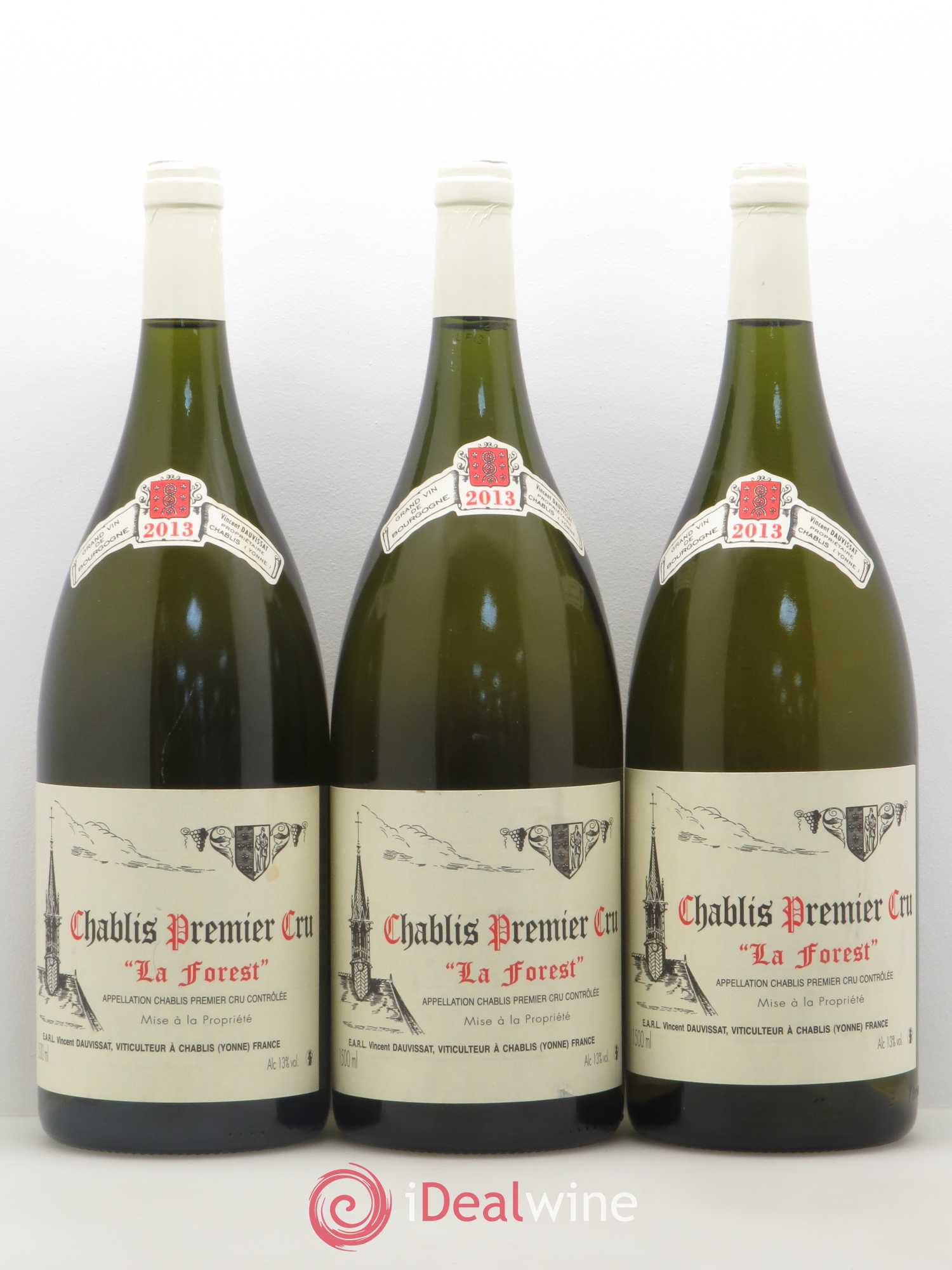 Chablis 1er Cru La Forest Vincent Dauvissat (Domaine) 2013 - Lot de 3 magnums - 0