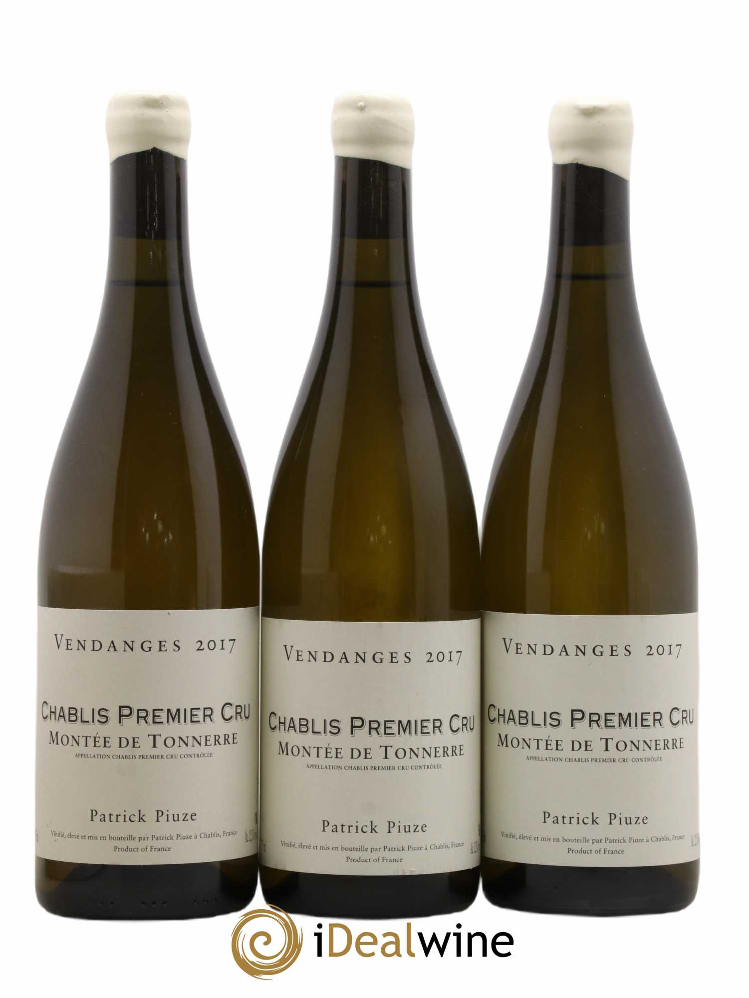 Chablis 1er Cru Montée de Tonnerre Patrick Piuze (Domaine) 2017 - Lot of 3 bottles - 0