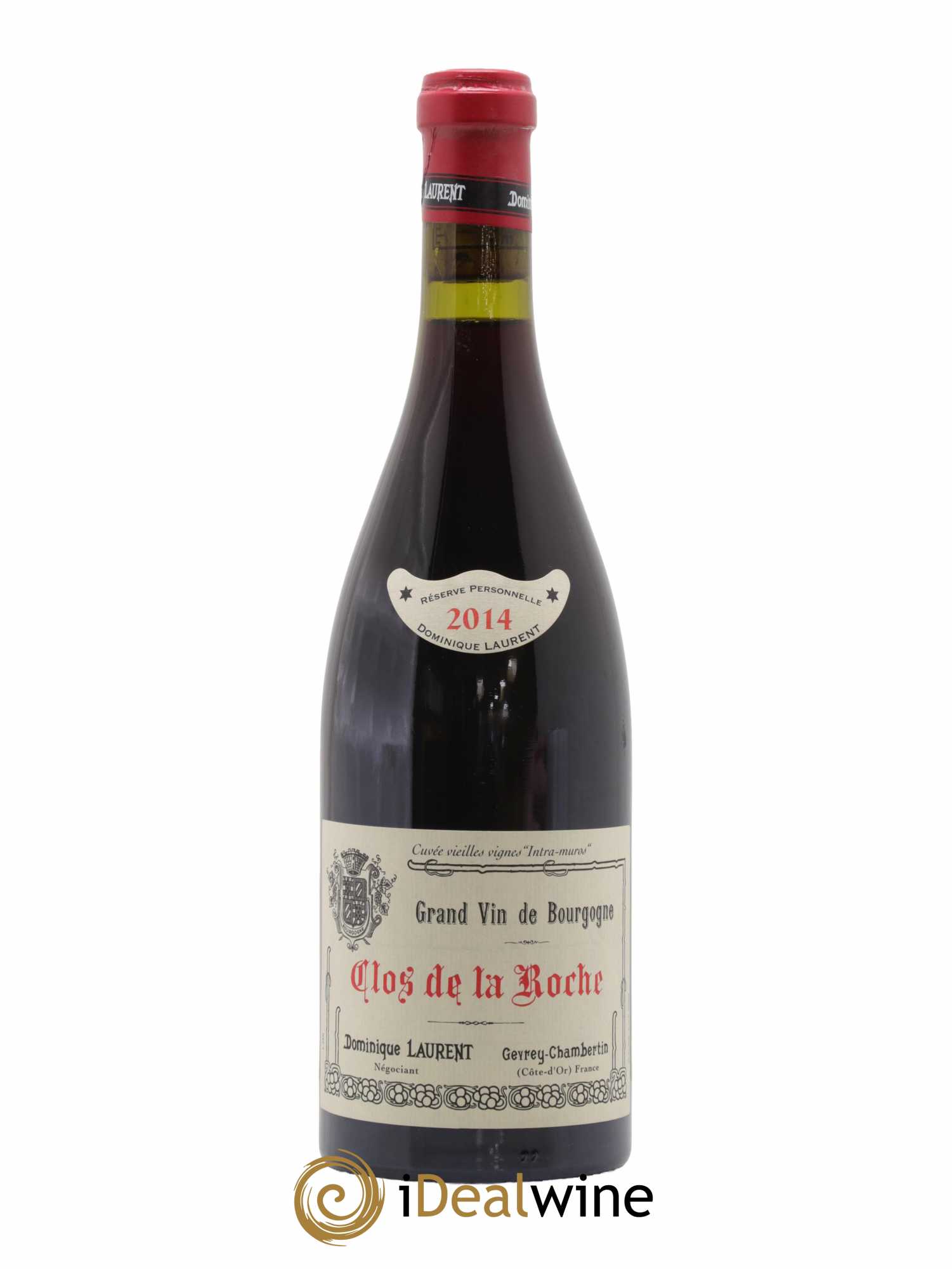 Clos de la Roche Grand Cru Vieilles vignes Intra-muros Dominique Laurent 2014 - Lot de 1 bouteille - 0