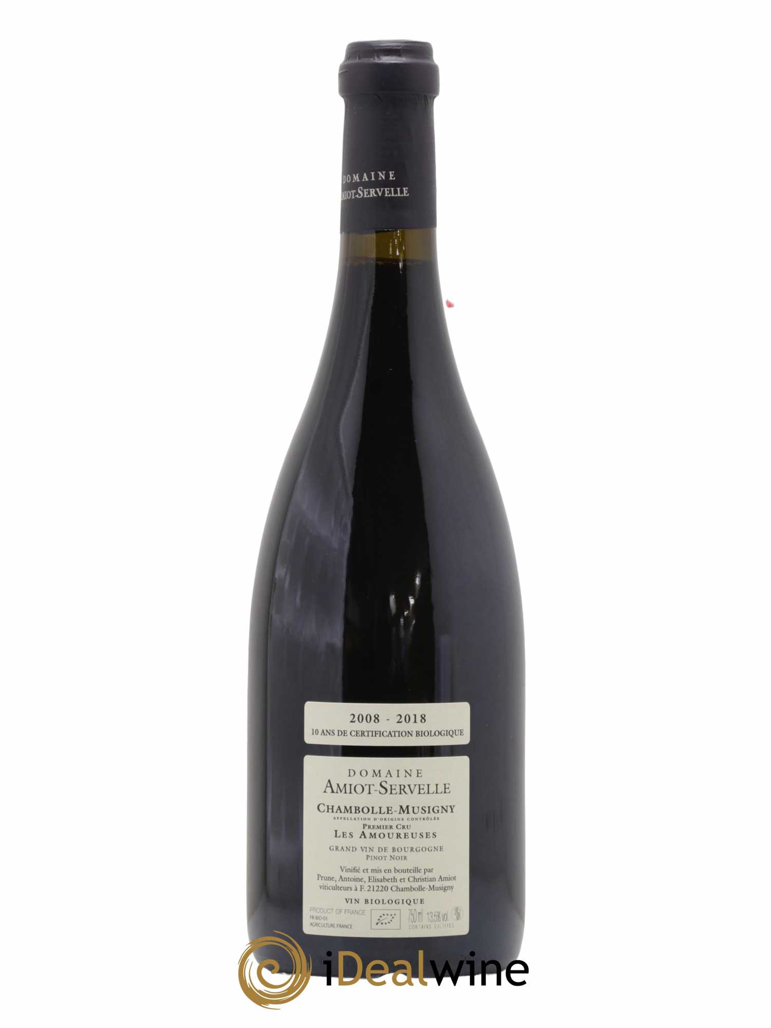 Chambolle-Musigny 1er Cru Les Amoureuses Amiot-Servelle 2018 - Lot de 1 bouteille - 1