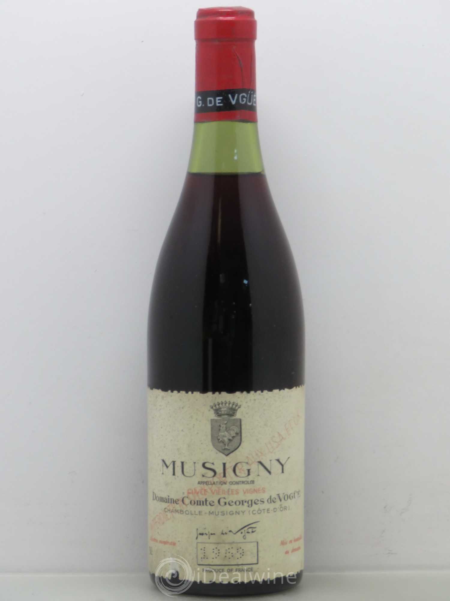 Musigny Grand Cru Cuvée Vieilles Vignes Comte Georges de Vogüé 1969 - Lot de 1 bouteille - 0