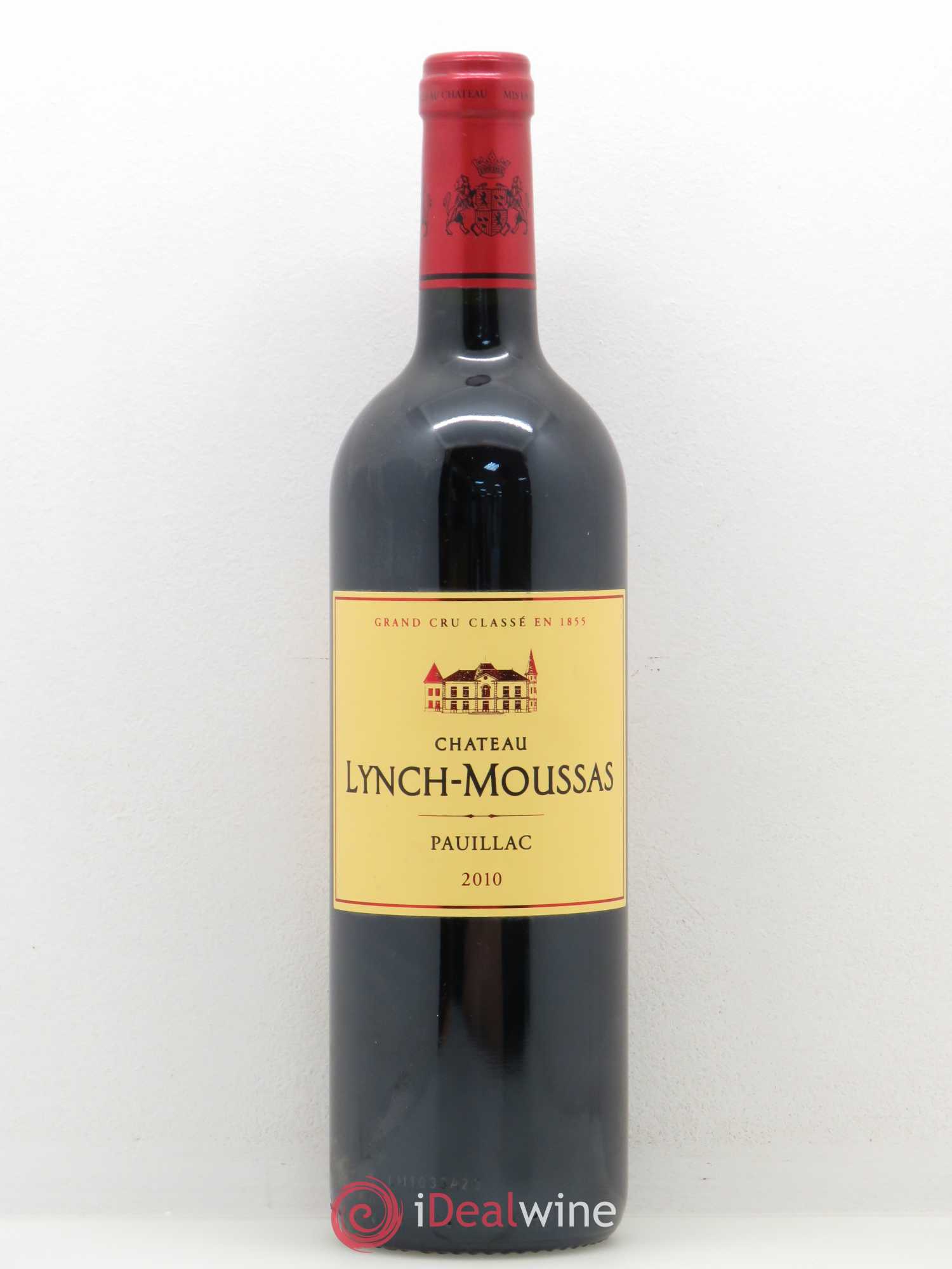 Château Lynch Moussas 5ème Grand Cru Classé 2010 - Lot de 1 bouteille - 0