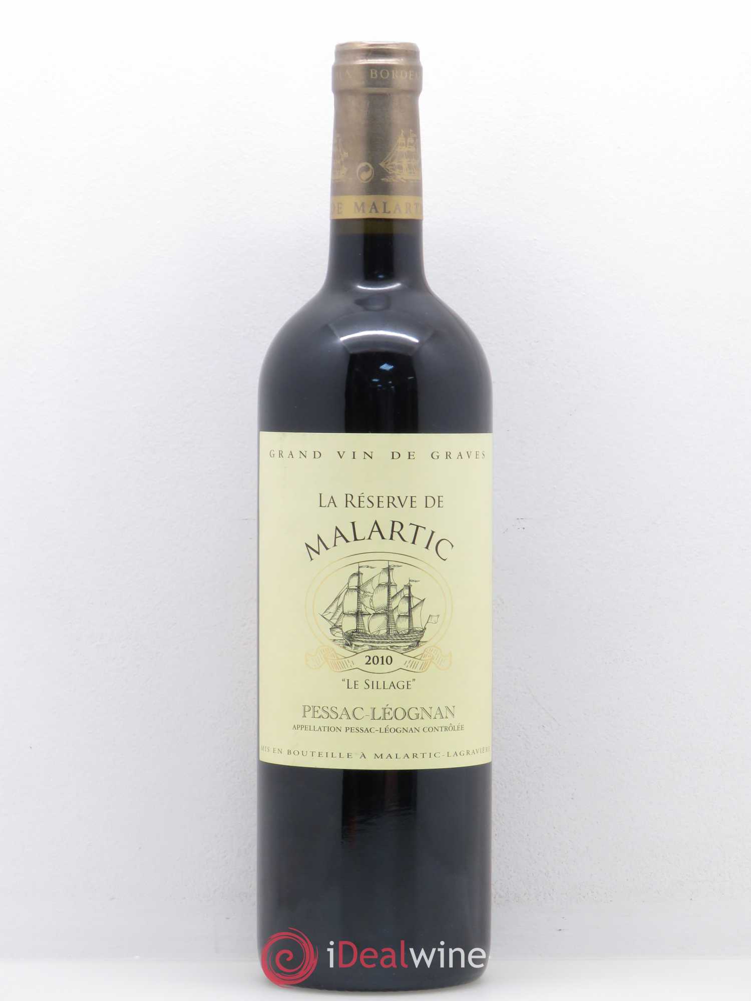 Pessac-Léognan La Reserve de Malartic Le Sillage 2010 - Posten von 1 Flasche - 0