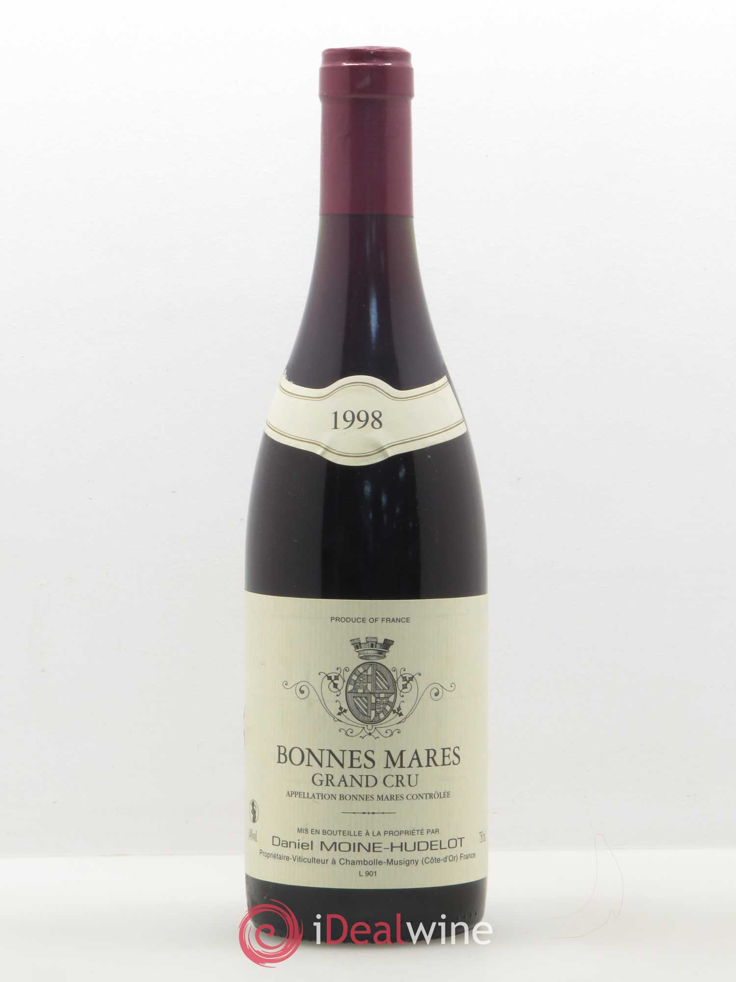 Bonnes-Mares Grand Cru Moine-Hudelot (Domaine) 1998 - Lot de 1 bouteille - 0