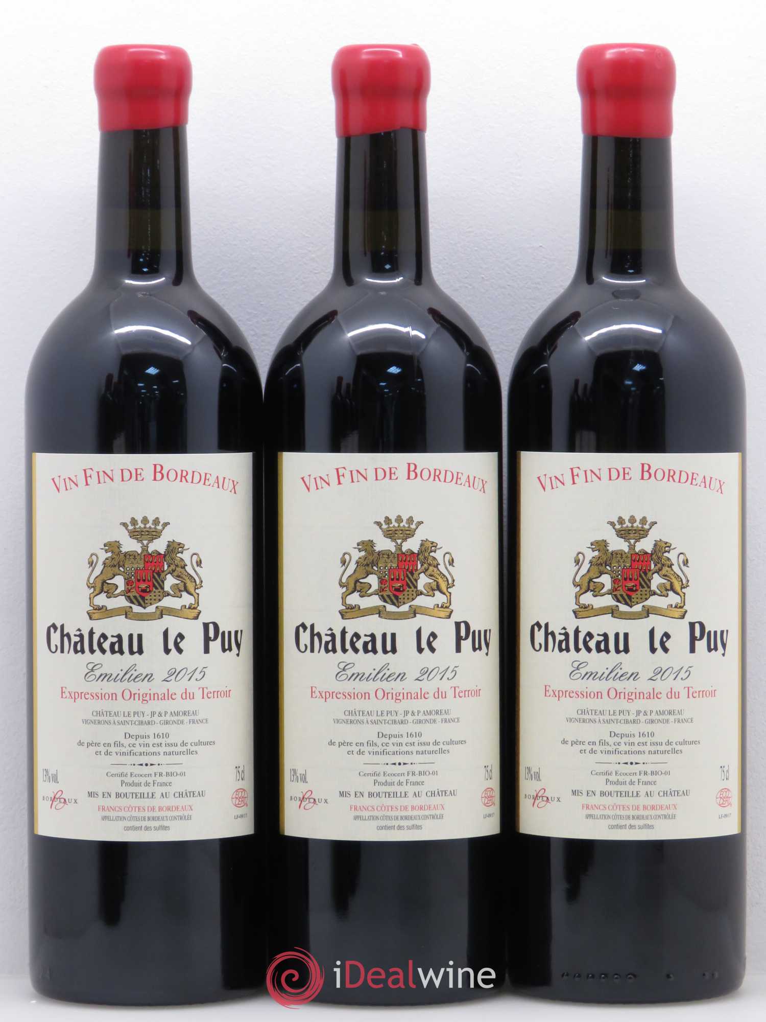 Le Puy - Cuvée Emilien 2015 - Lot de 6 bouteilles - 1