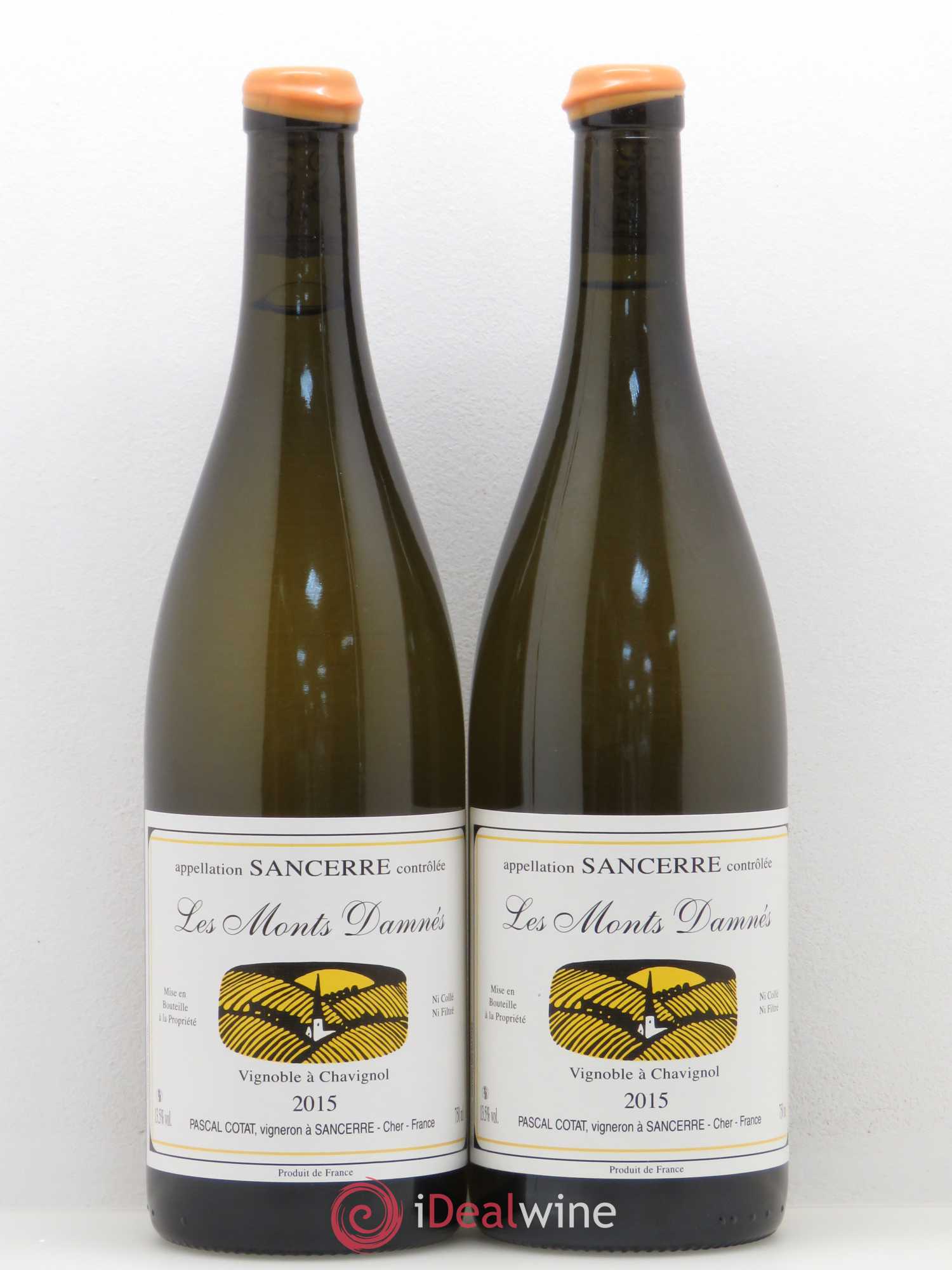 Sancerre Les Monts Damnés Pascal Cotat 2015 - Lot de 2 bouteilles - 0