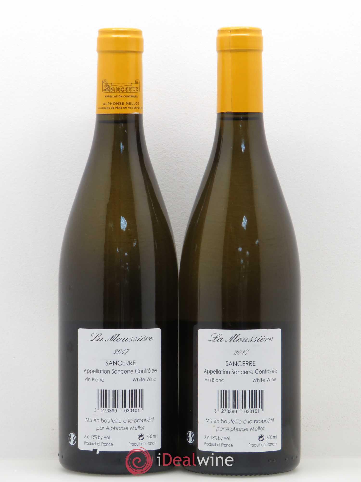 Sancerre La Moussière Alphonse Mellot 2017 - Lot de 2 bouteilles - 1