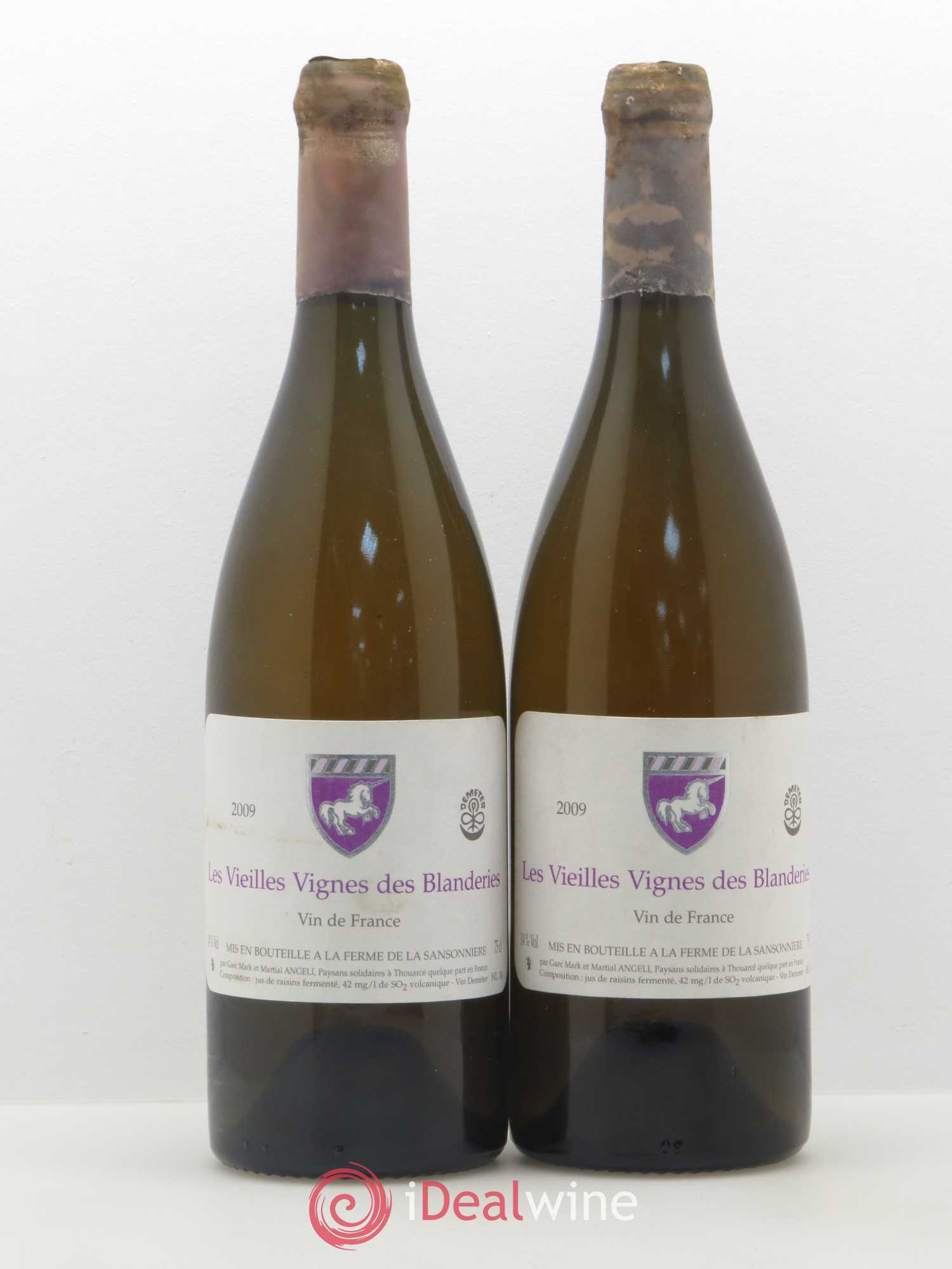 Vin de France Les Vieilles Vignes des Blanderies Mark Angeli (Domaine) - Ferme de la Sansonnière 2009 - Lotto di 2 bottiglie - 0