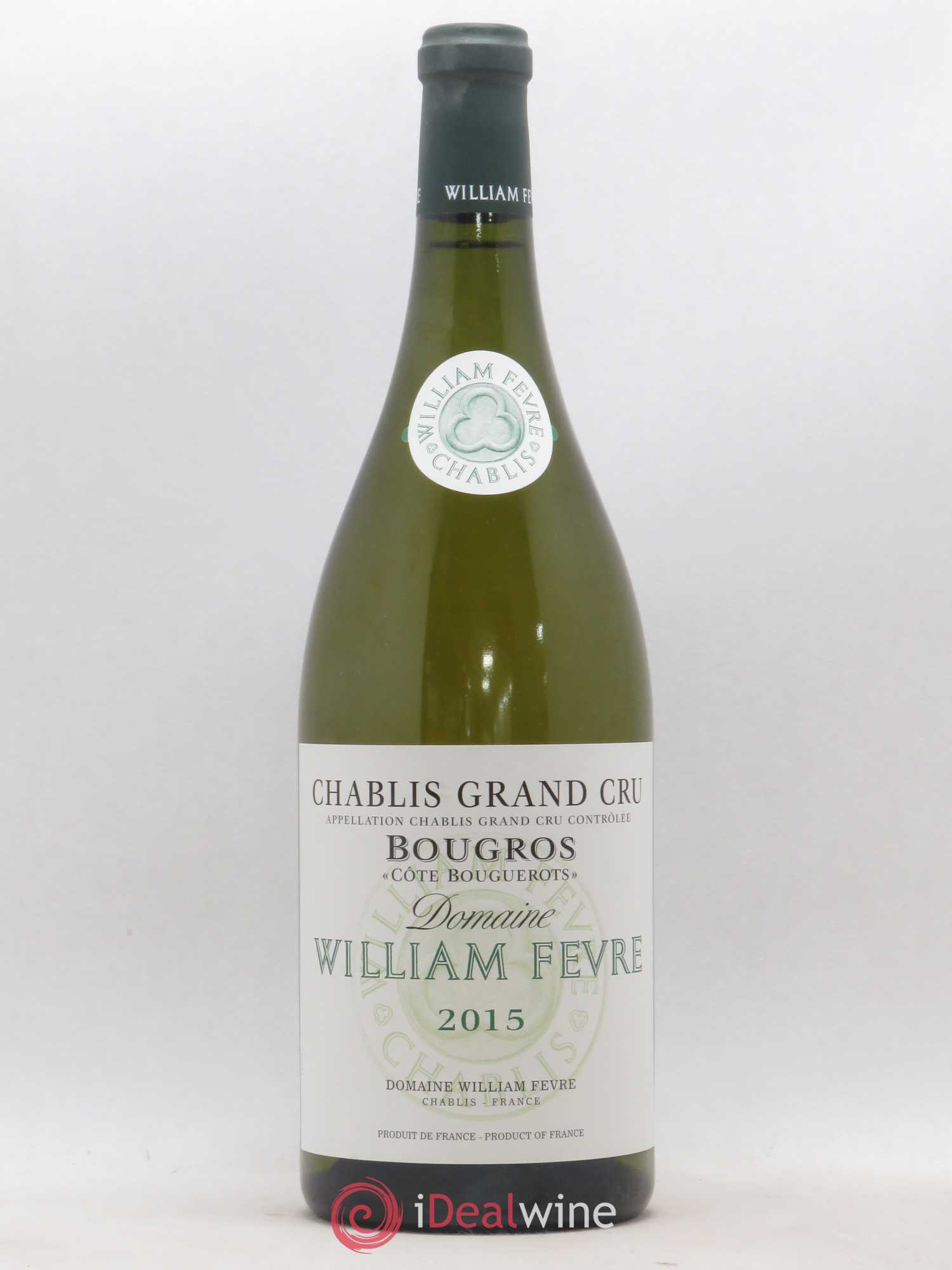 Chablis Grand Cru Bougros Côte Bouguerots William Fèvre 2015 - Lot de 1 magnum - 0