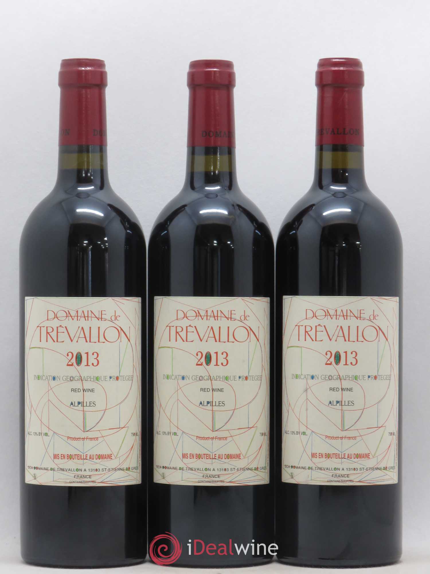 Alpilles Trévallon (Domaine de) Eloi Dürrbach 2013 - Lot de 3 bouteilles - 0