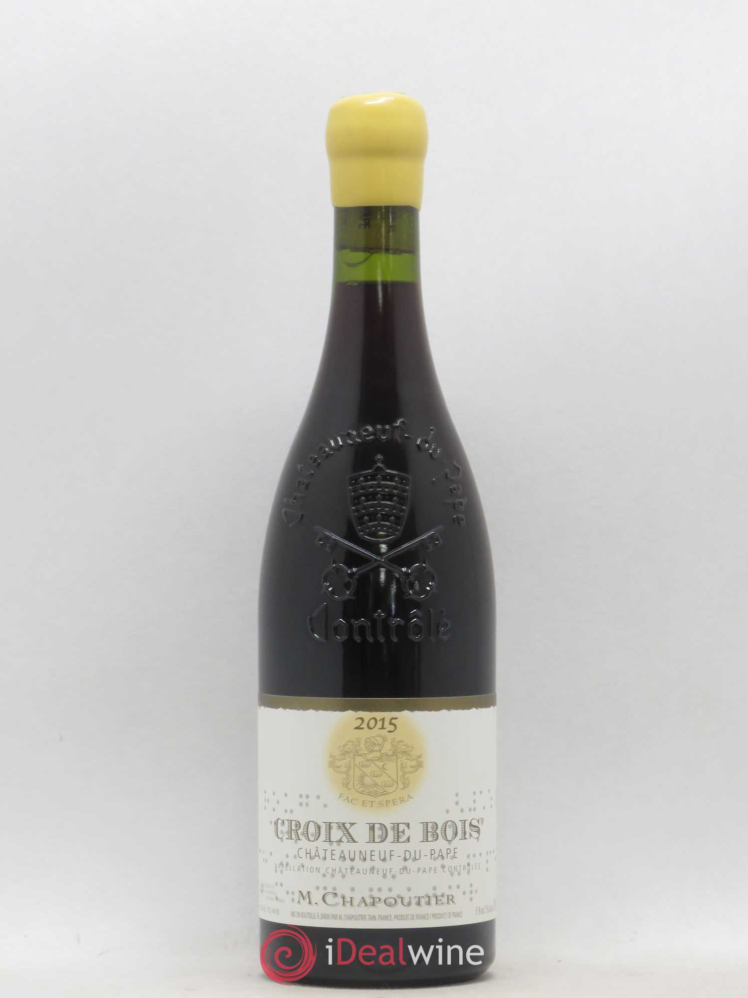 Châteauneuf-du-Pape Croix de Bois Chapoutier 2015 - Lot de 1 bouteille - 0