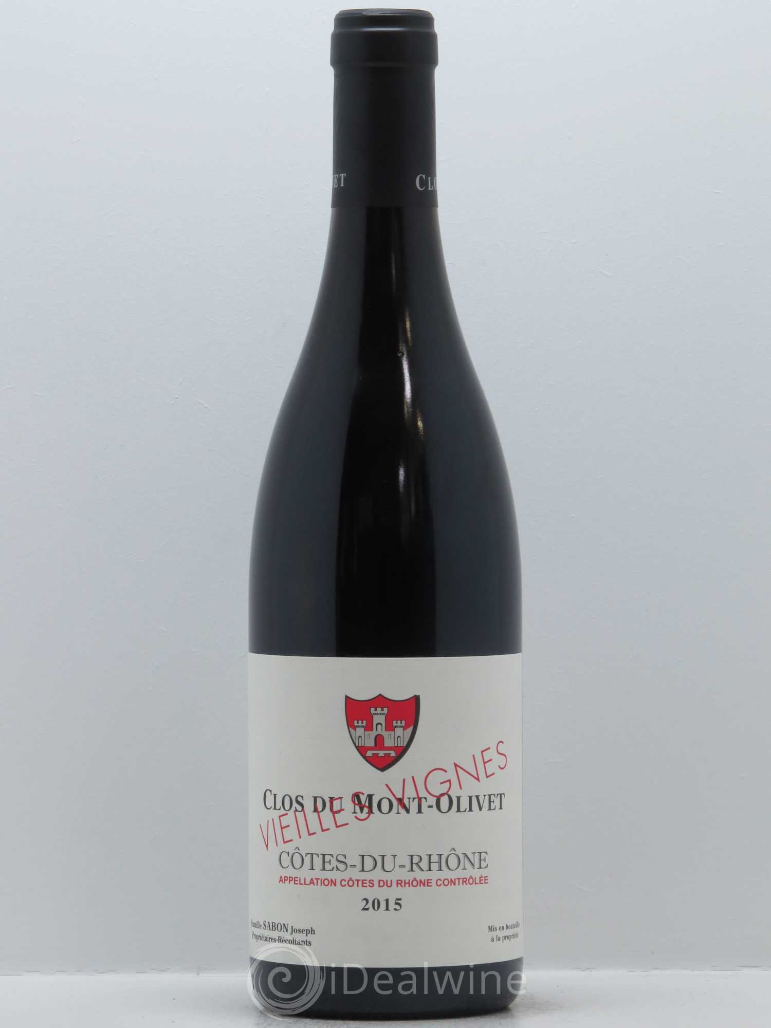 Côtes-du-Rhône Vieilles Vignes Clos du Mont-Olivet 2015 - Lot de 1 bouteille - 0