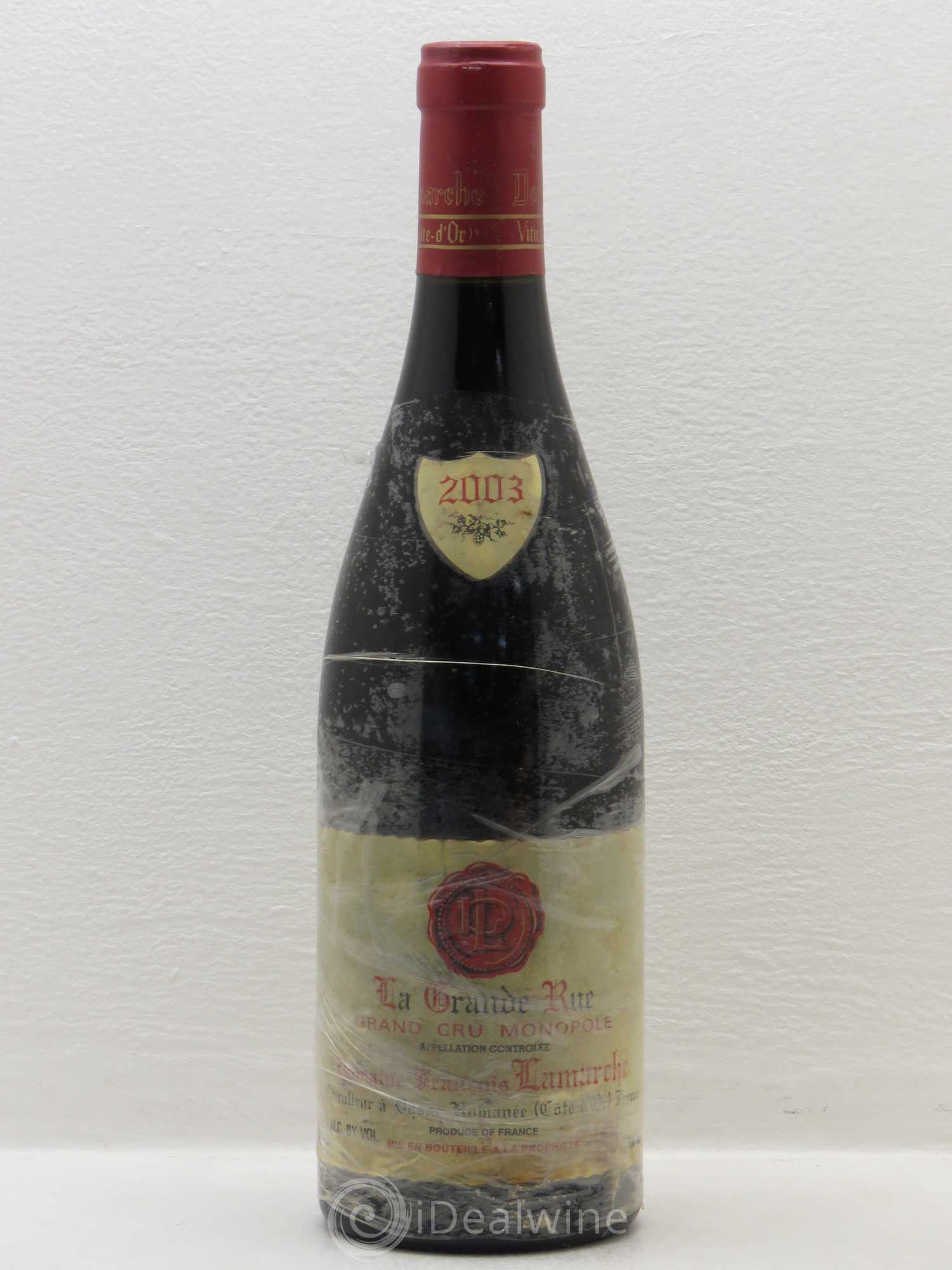 La Grande Rue Grand Cru Lamarche (Domaine) 2003 - Lot de 1 bouteille - 0
