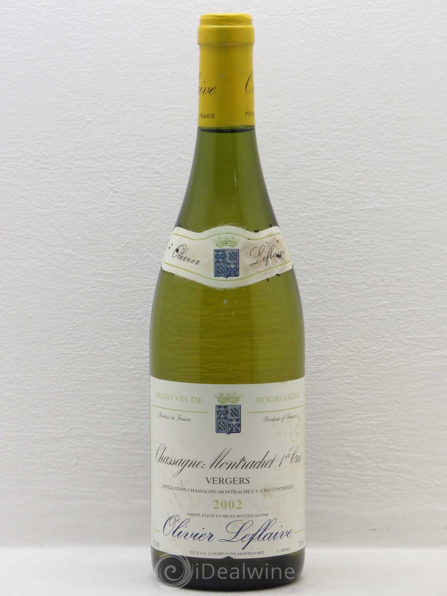Chassagne-Montrachet 1er Cru Vergers O. Leflaive 2002 - Posten von 1 Flasche - 0