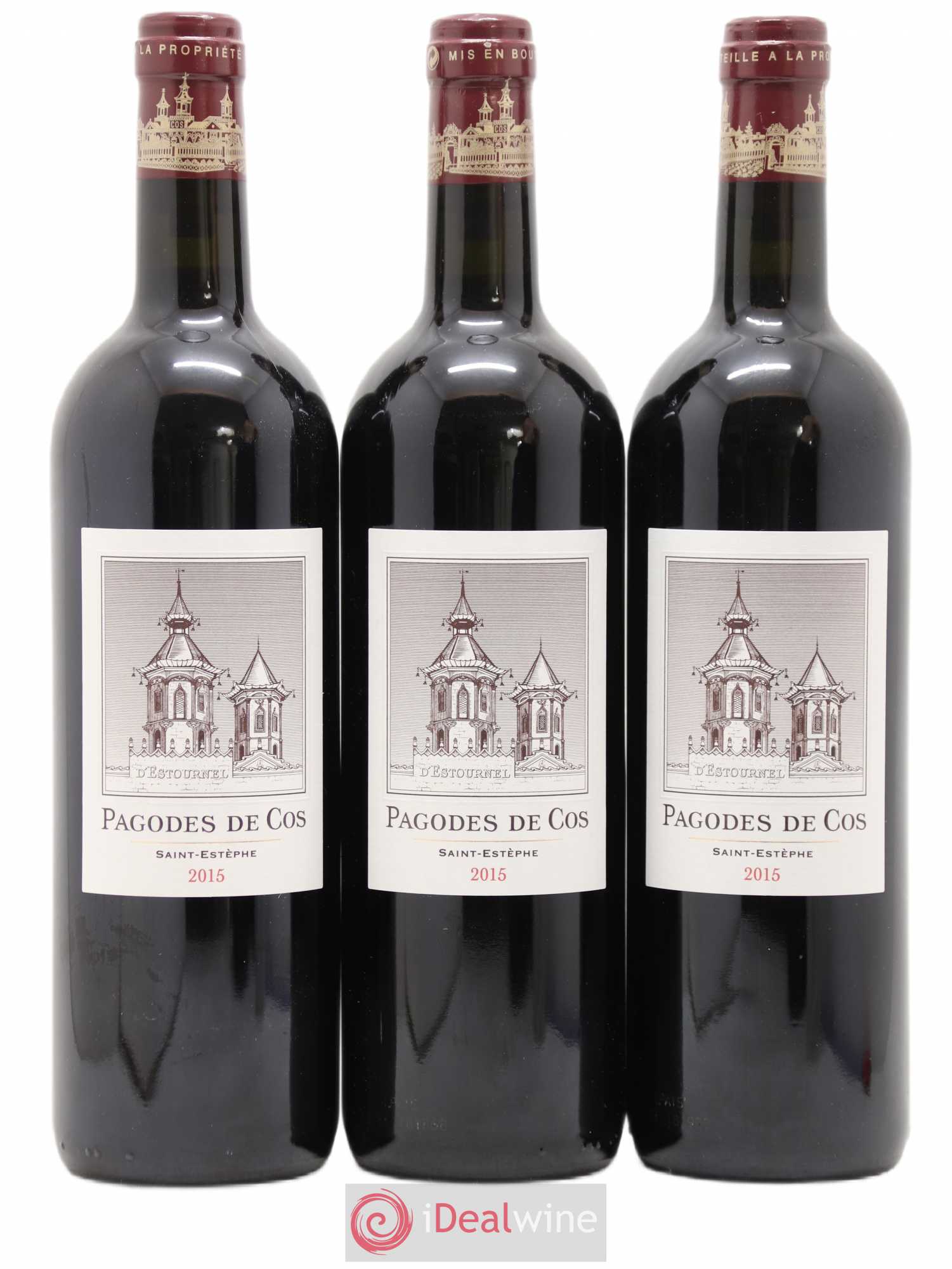Les Pagodes de Cos Second Vin 2015 - Lot de 3 bouteilles - 0