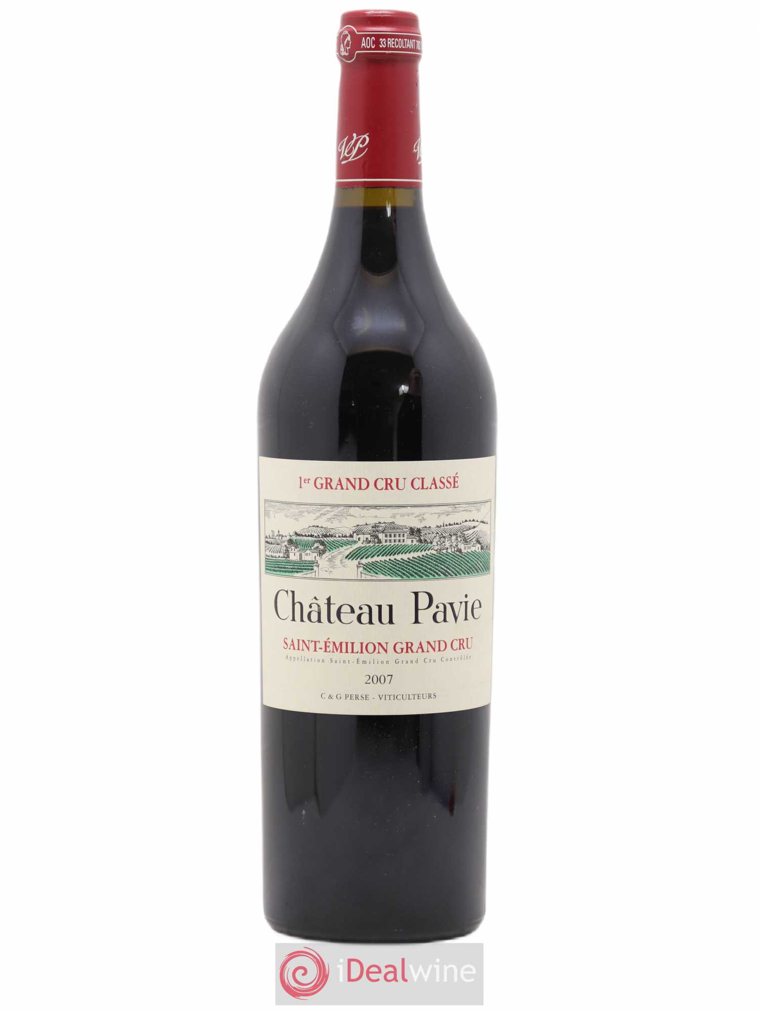 Château Pavie 1er Grand Cru Classé A 2007 - Lot de 1 bouteille - 0