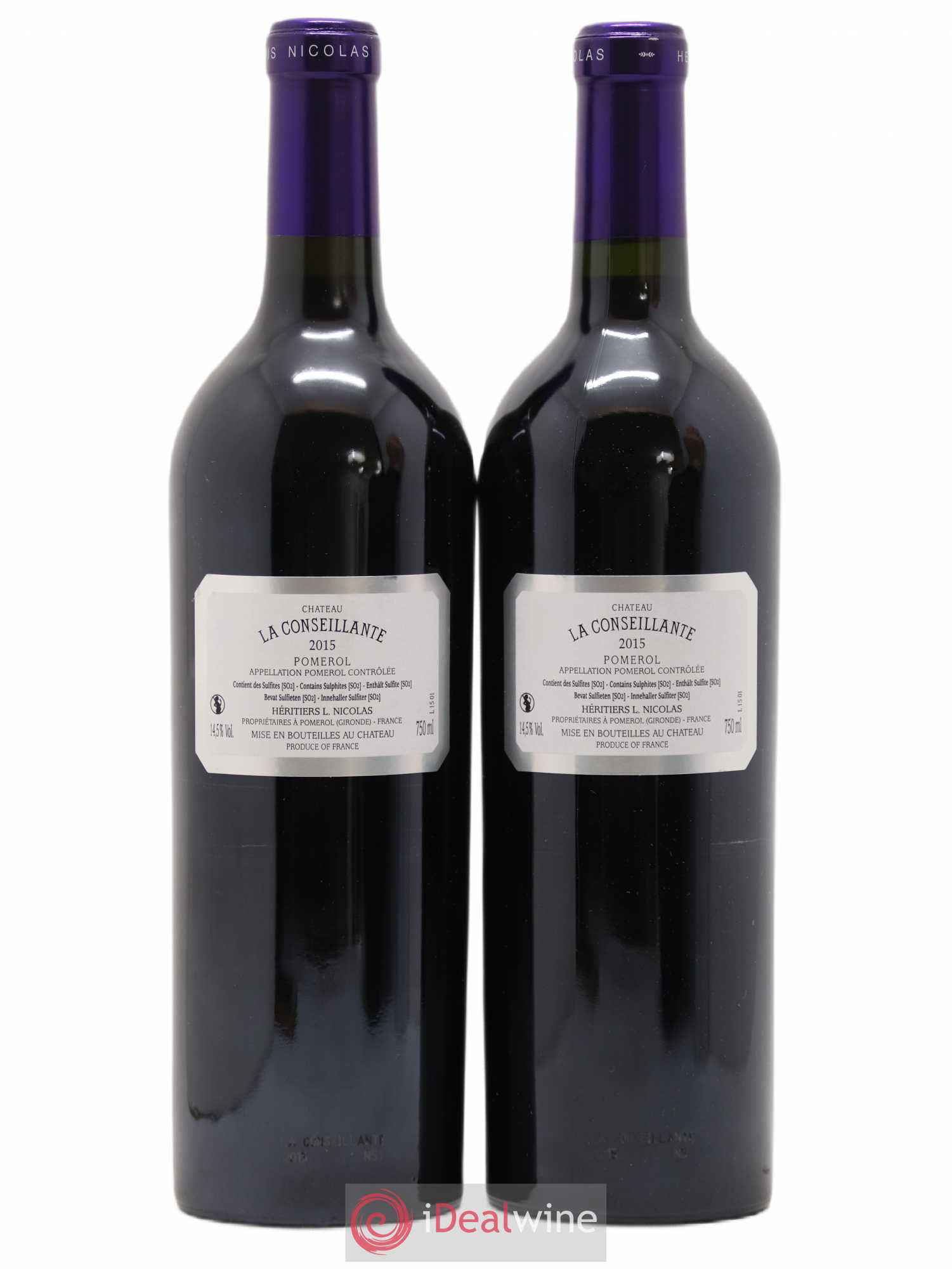 Château la Conseillante 2015 - Lot de 2 bouteilles - 1