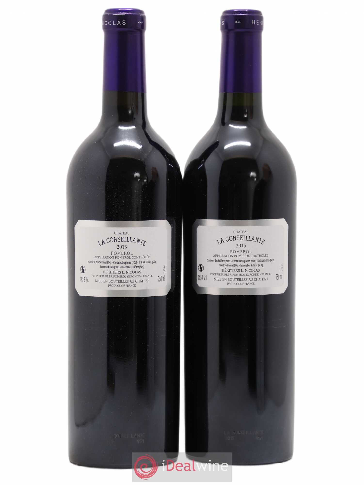 Château la Conseillante 2015 - Lot de 2 bouteilles - 1